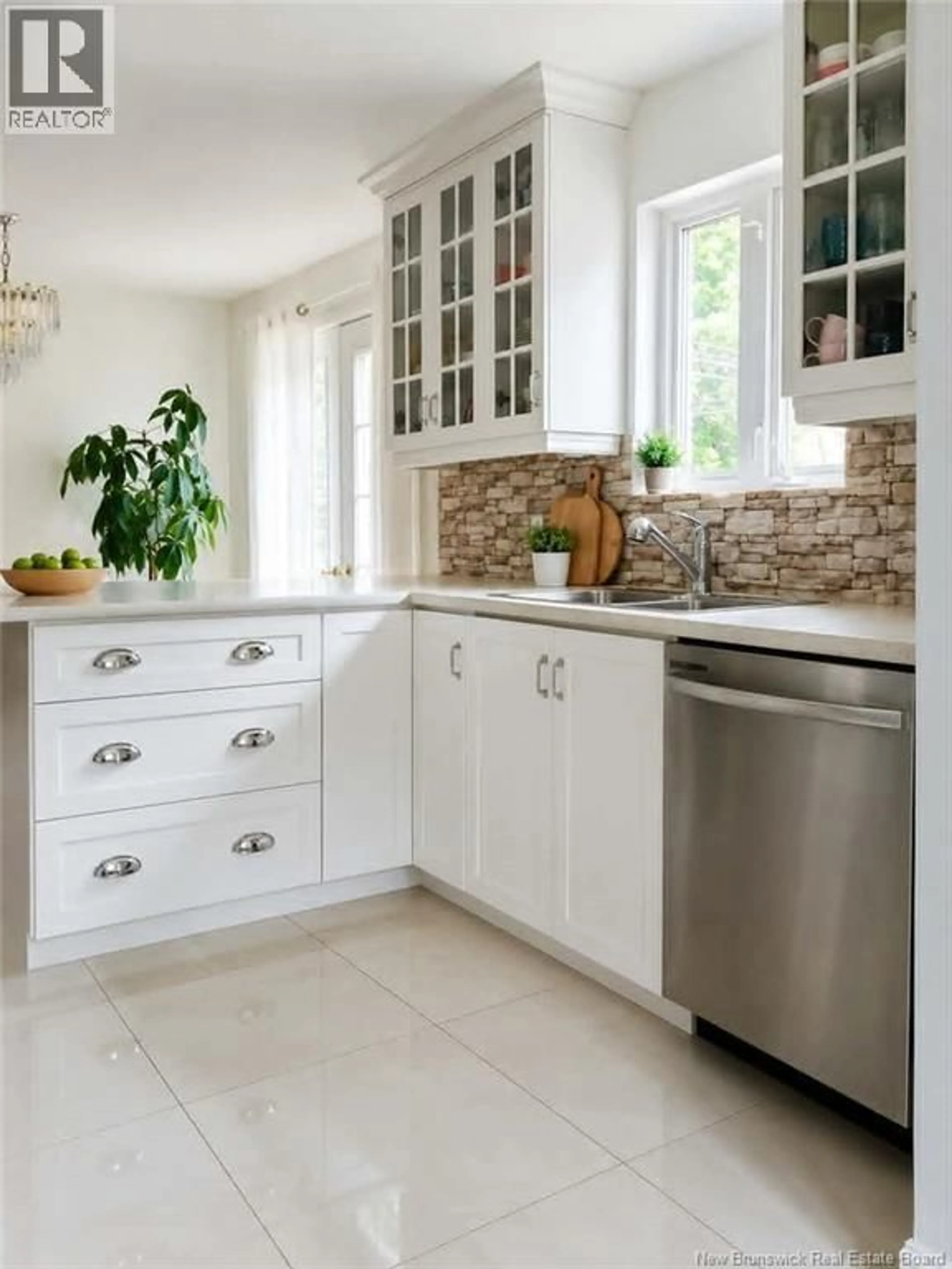 Contemporary kitchen, ceramic/tile floor for 1071 MISHO STREET, Beresford New Brunswick E8K1H5