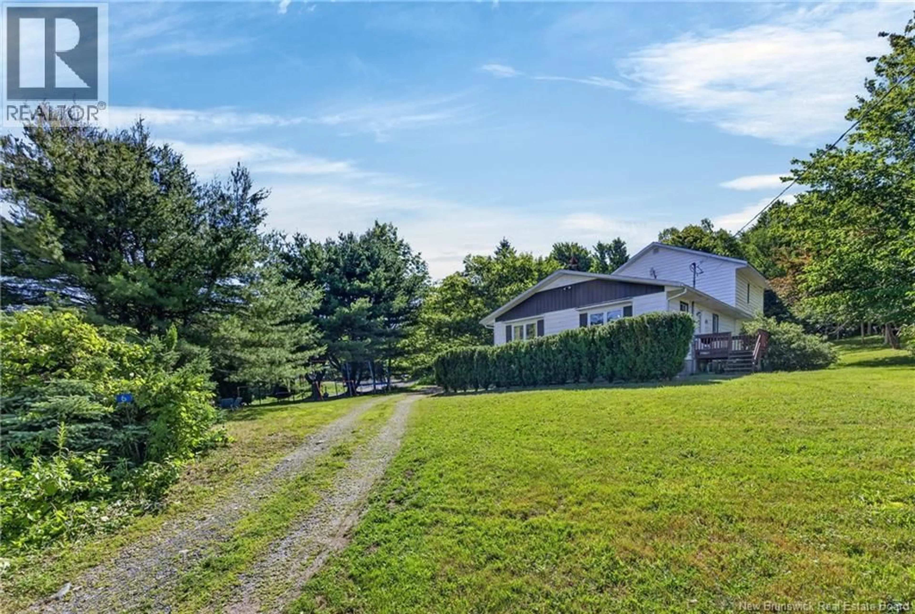 A pic from outside/outdoor area/front of a property/back of a property/a pic from drone, unknown for 6 LILLIAN LANE, Upper Kingsclear New Brunswick E3E1R2