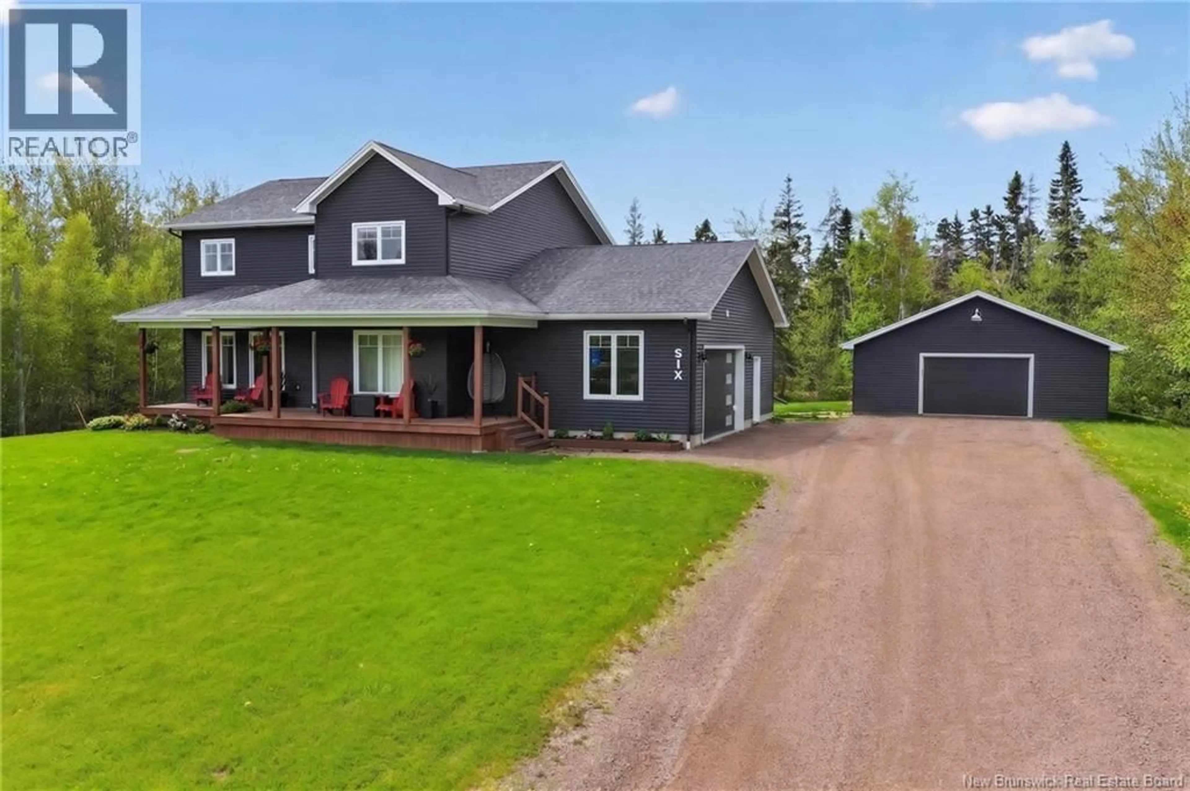 A pic from outside/outdoor area/front of a property/back of a property/a pic from drone, street for 6 SECRET COURT, Grand-Barachois New Brunswick E4P0B5