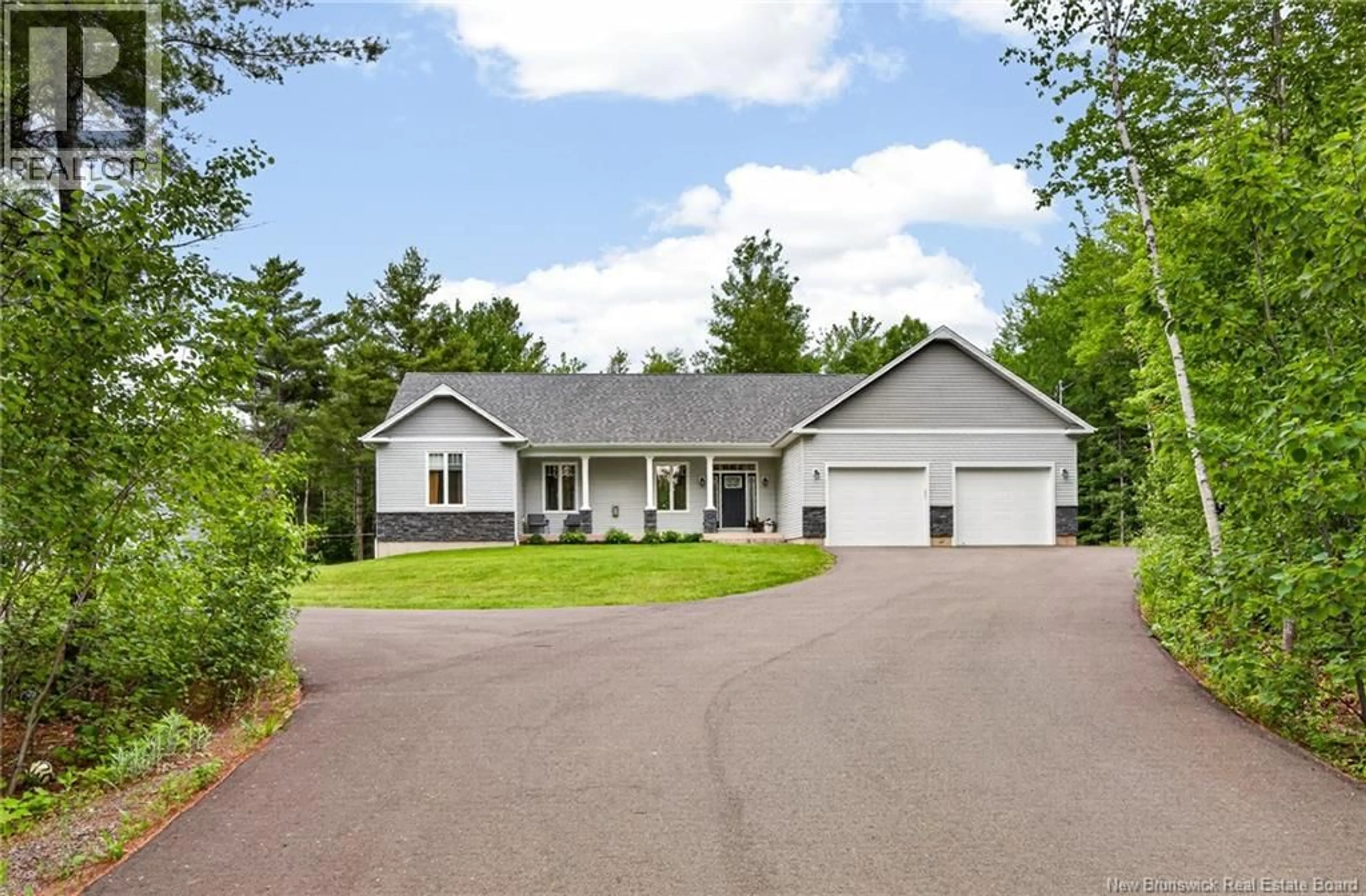 Home with vinyl exterior material, street for 54 SMITH FIELD ROAD, Lower Coverdale New Brunswick E1J0C6