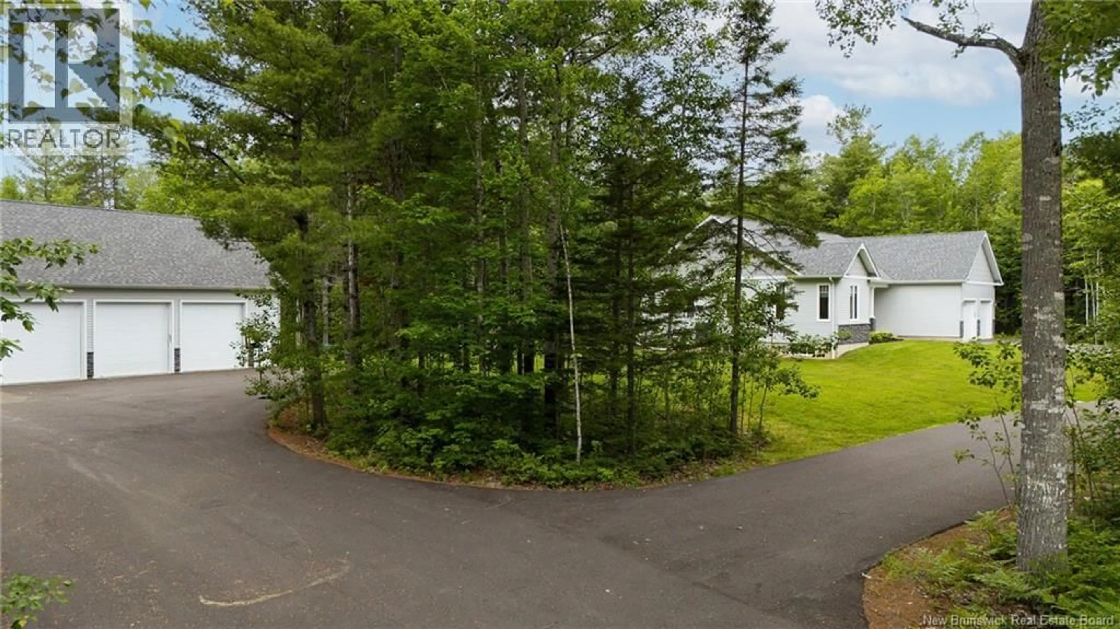 A pic from outside/outdoor area/front of a property/back of a property/a pic from drone, forest/trees view for 54 SMITH FIELD ROAD, Lower Coverdale New Brunswick E1J0C6
