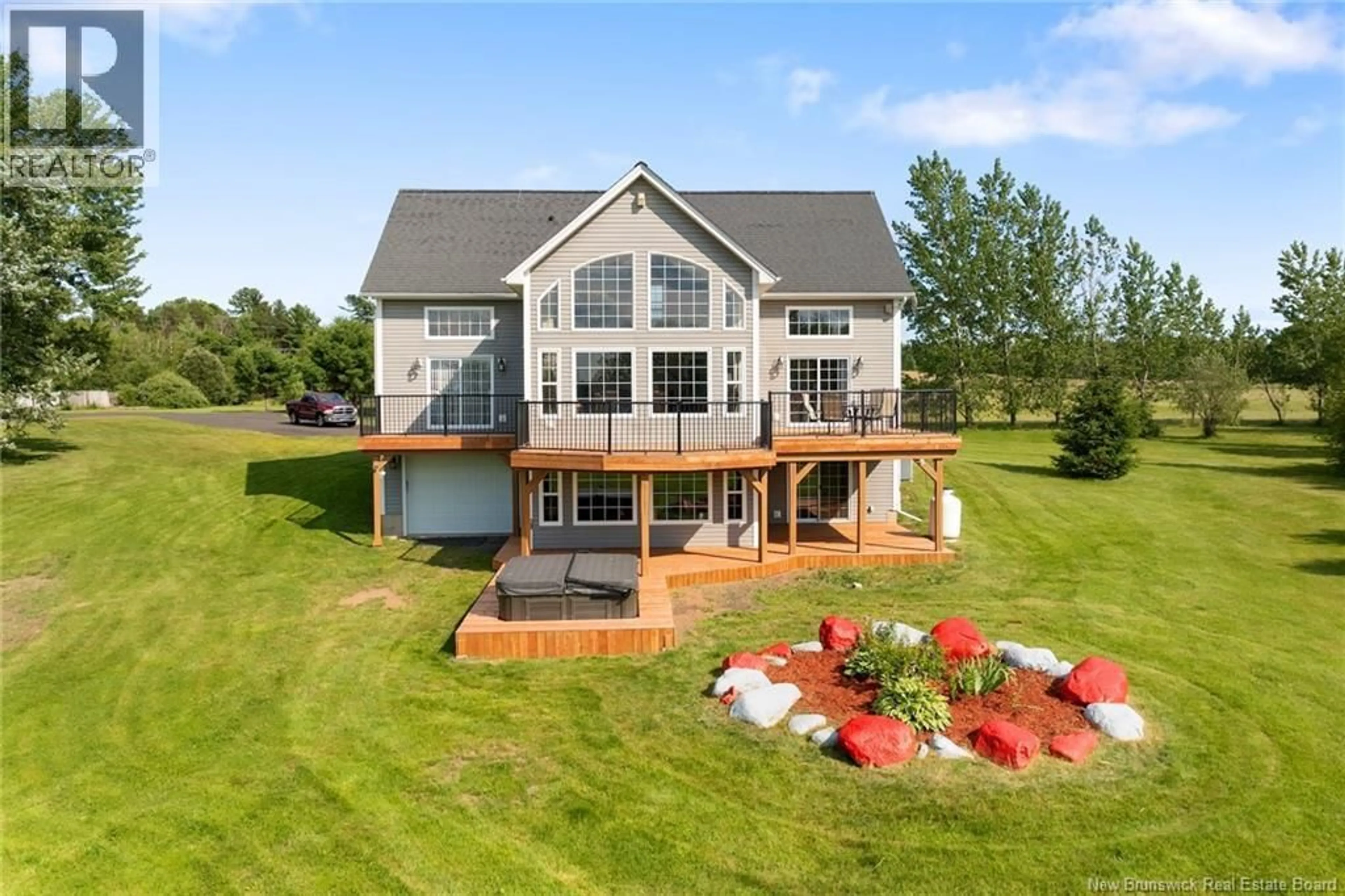 A pic from outside/outdoor area/front of a property/back of a property/a pic from drone, water/lake/river/ocean view for 8414 ROUTE 10, Cumberland Bay New Brunswick E4A2W7