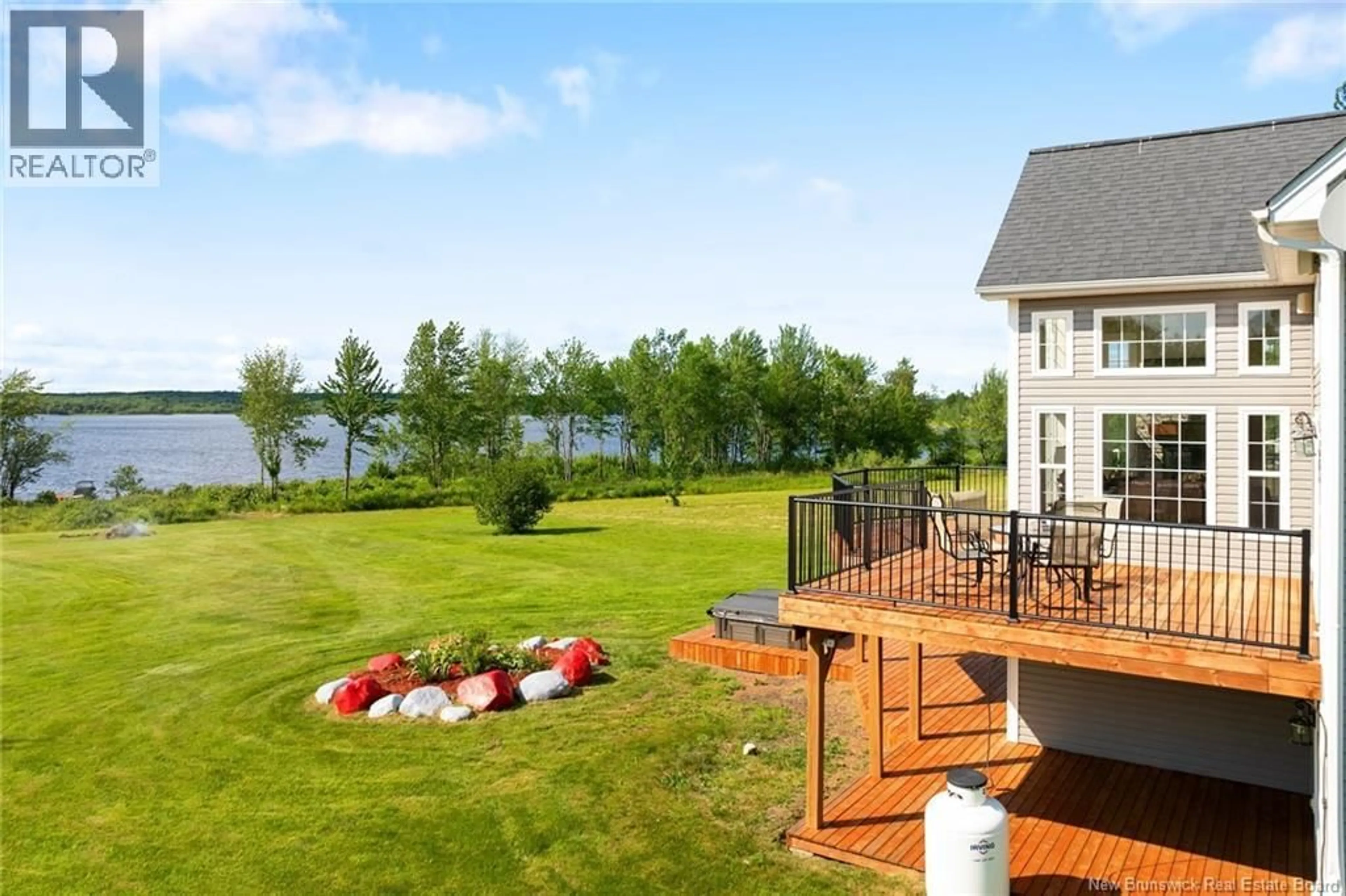 Patio, water/lake/river/ocean view for 8414 ROUTE 10, Cumberland Bay New Brunswick E4A2W7