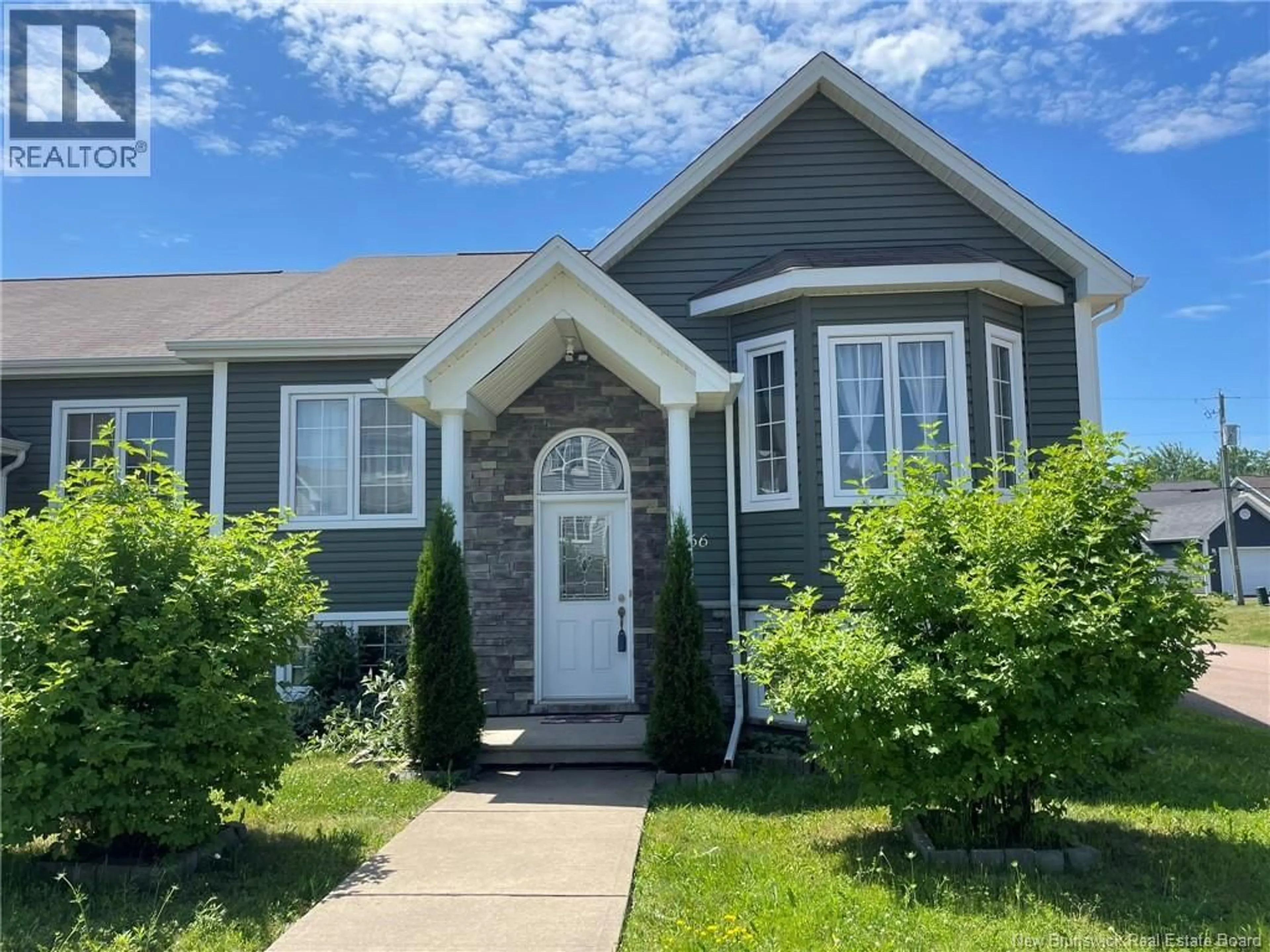 Home with vinyl exterior material, street for 66 CROASDALE, Moncton New Brunswick E1E0A8