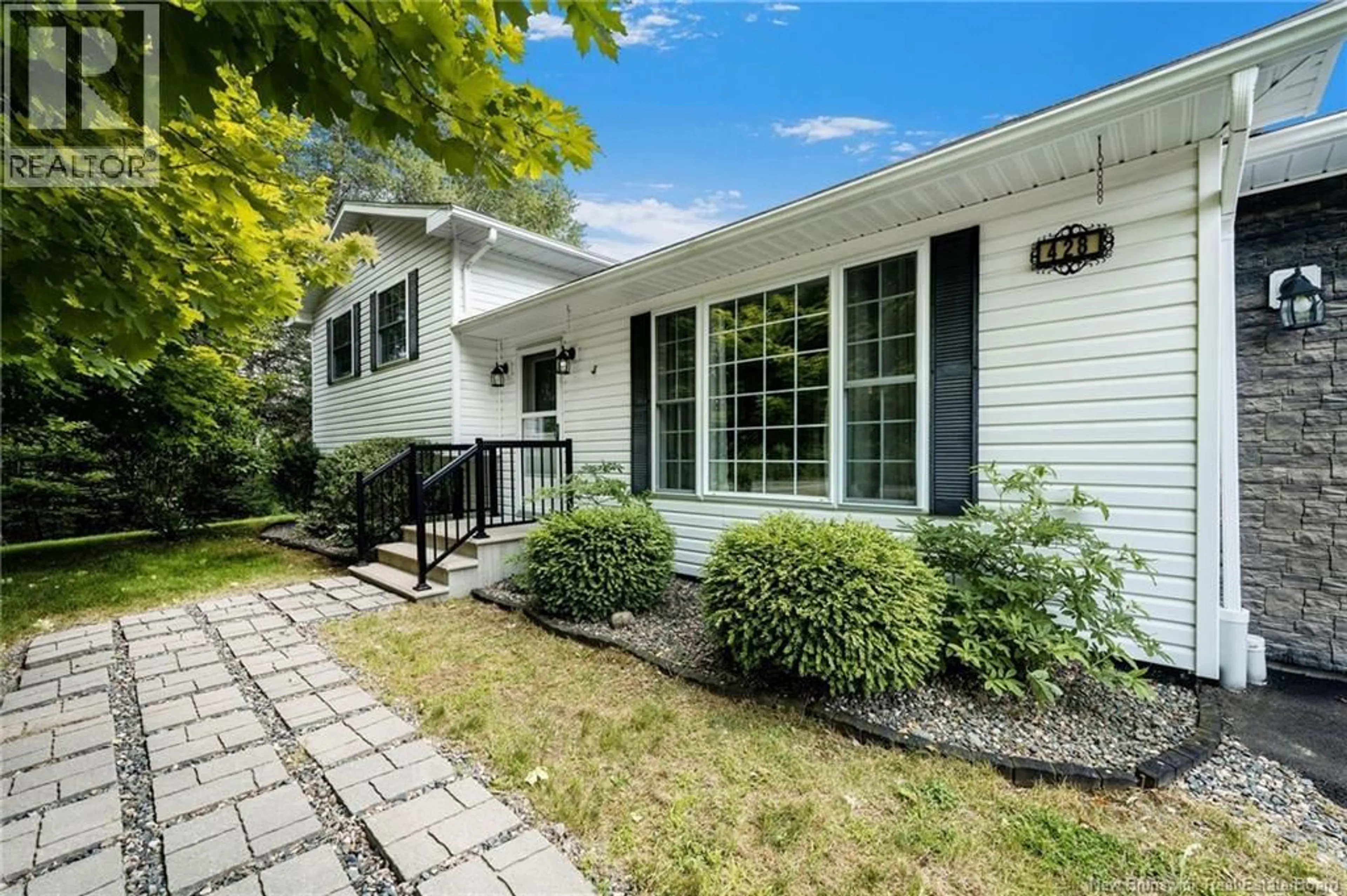 Home with vinyl exterior material, street for 428 ROUTE 3, Smithfield New Brunswick E6K2V2