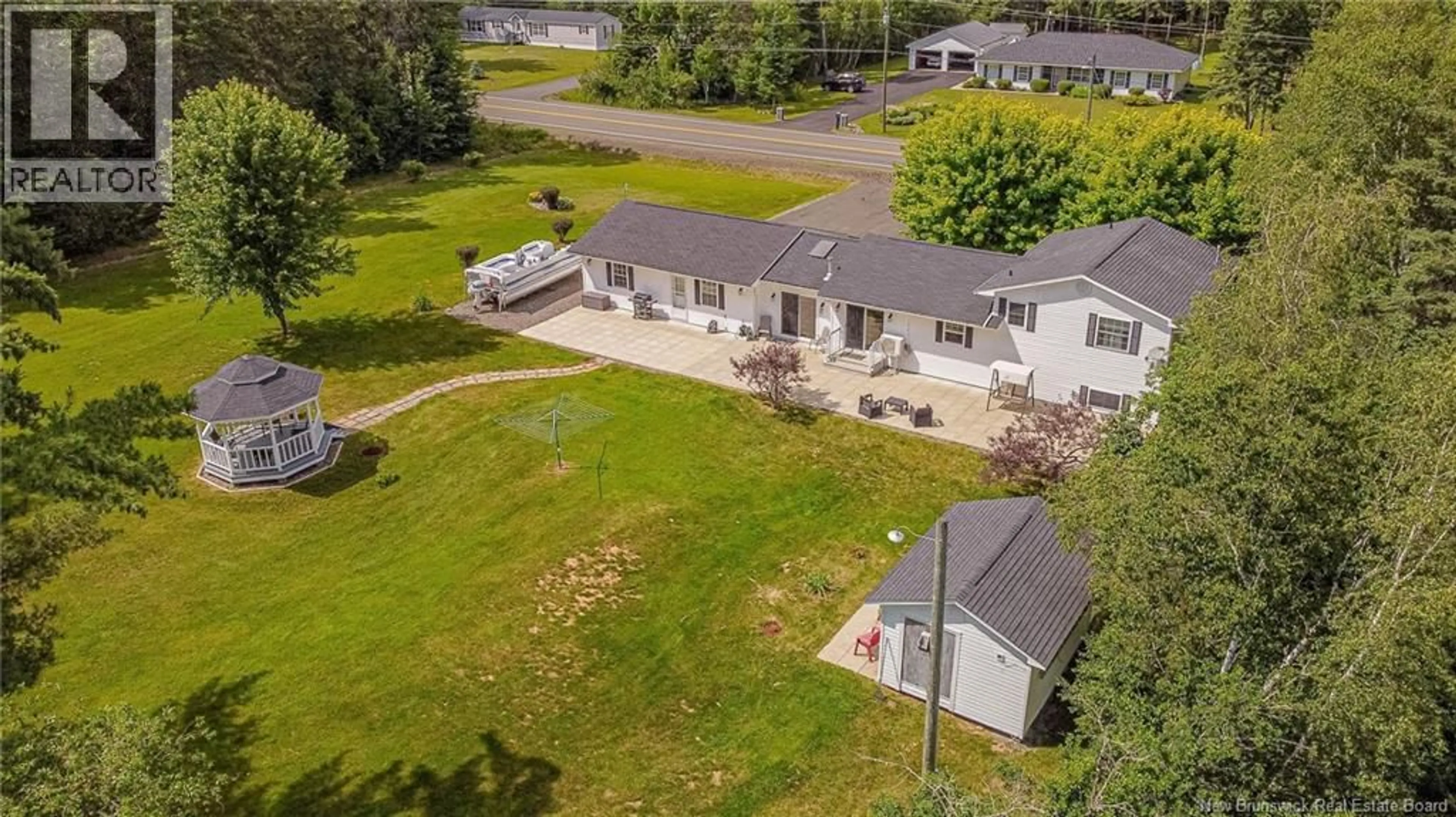 A pic from outside/outdoor area/front of a property/back of a property/a pic from drone, unknown for 428 ROUTE 3, Smithfield New Brunswick E6K2V2
