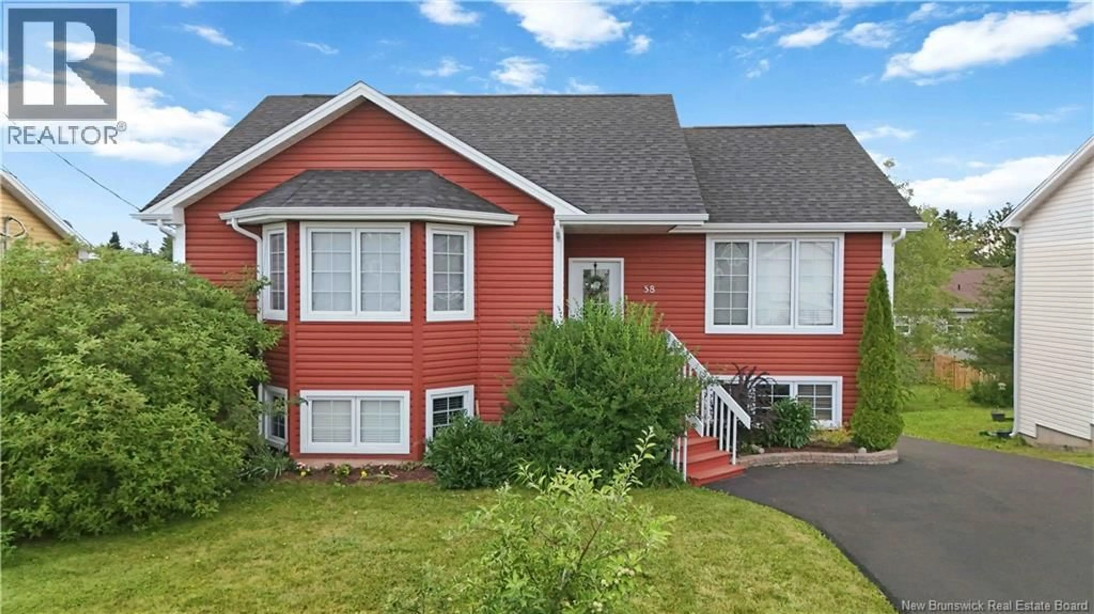 Home with vinyl exterior material, street for 58 MONIQUE STREET, Moncton New Brunswick E1G0R8