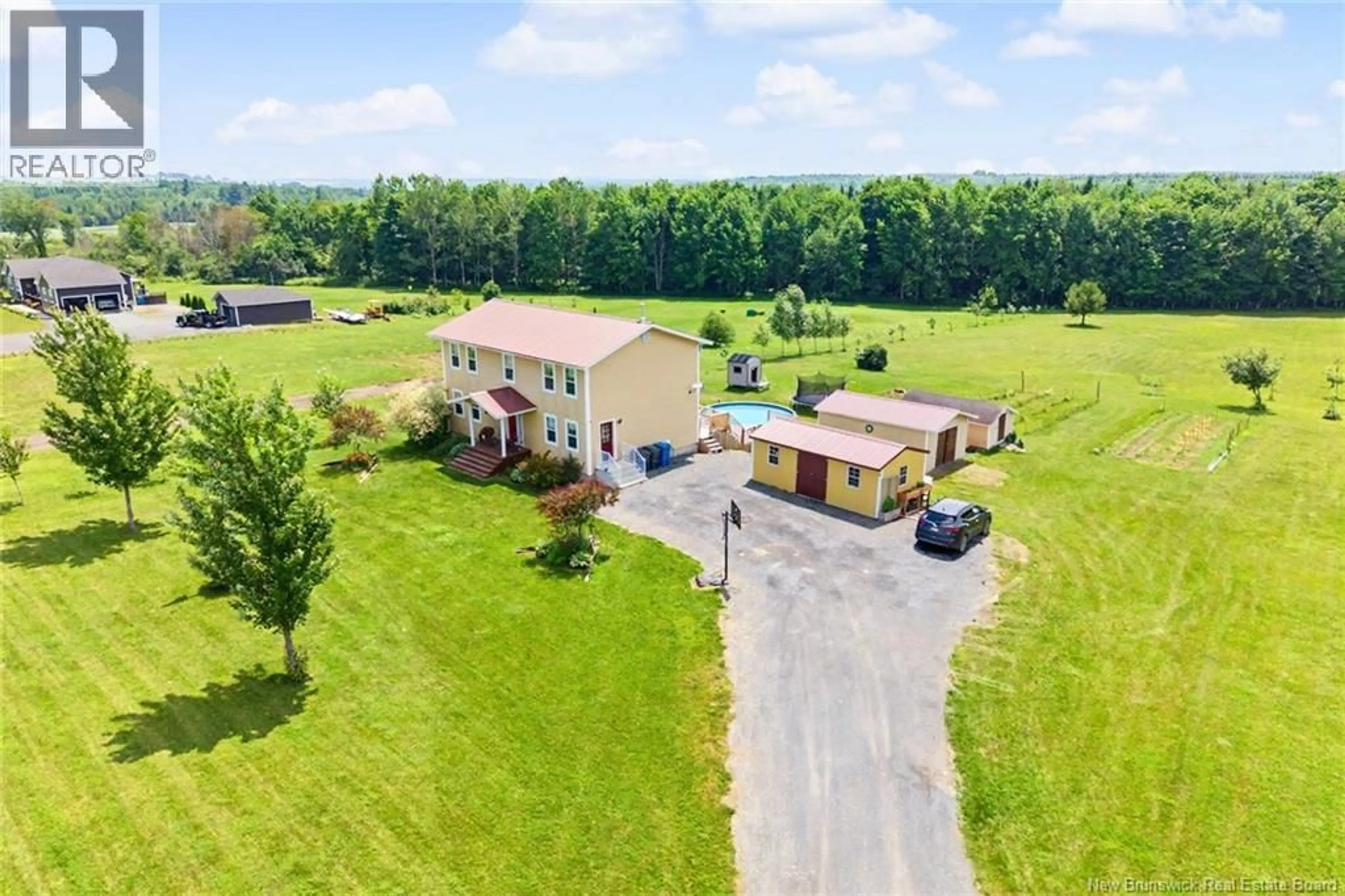 A pic from outside/outdoor area/front of a property/back of a property/a pic from drone, unknown for 225 JAMIESON ROAD, Richmond Settlement New Brunswick E7M4X3