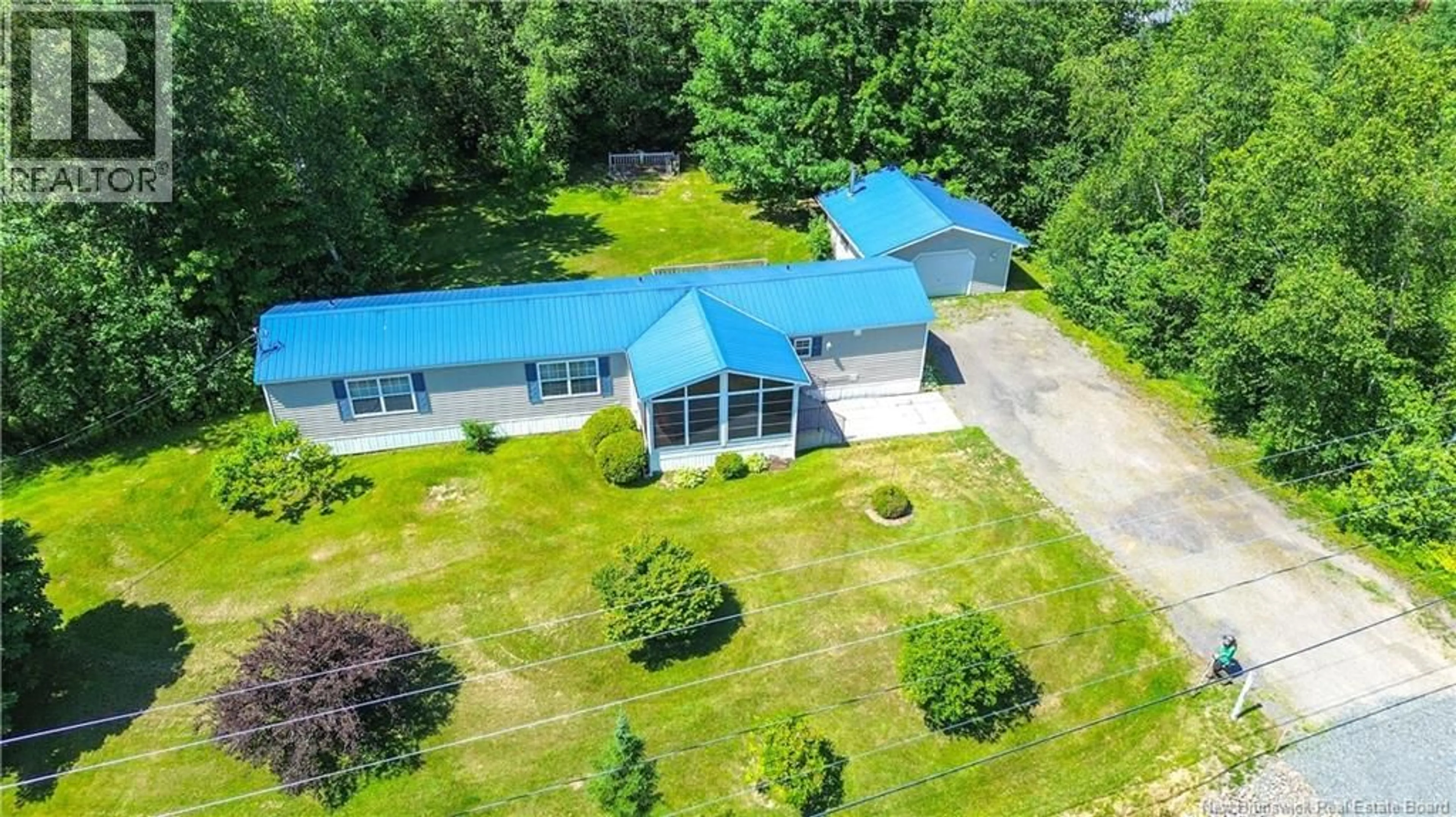 A pic from outside/outdoor area/front of a property/back of a property/a pic from drone, unknown for 280 RAILING ROAD, Lincoln New Brunswick E3B7G9
