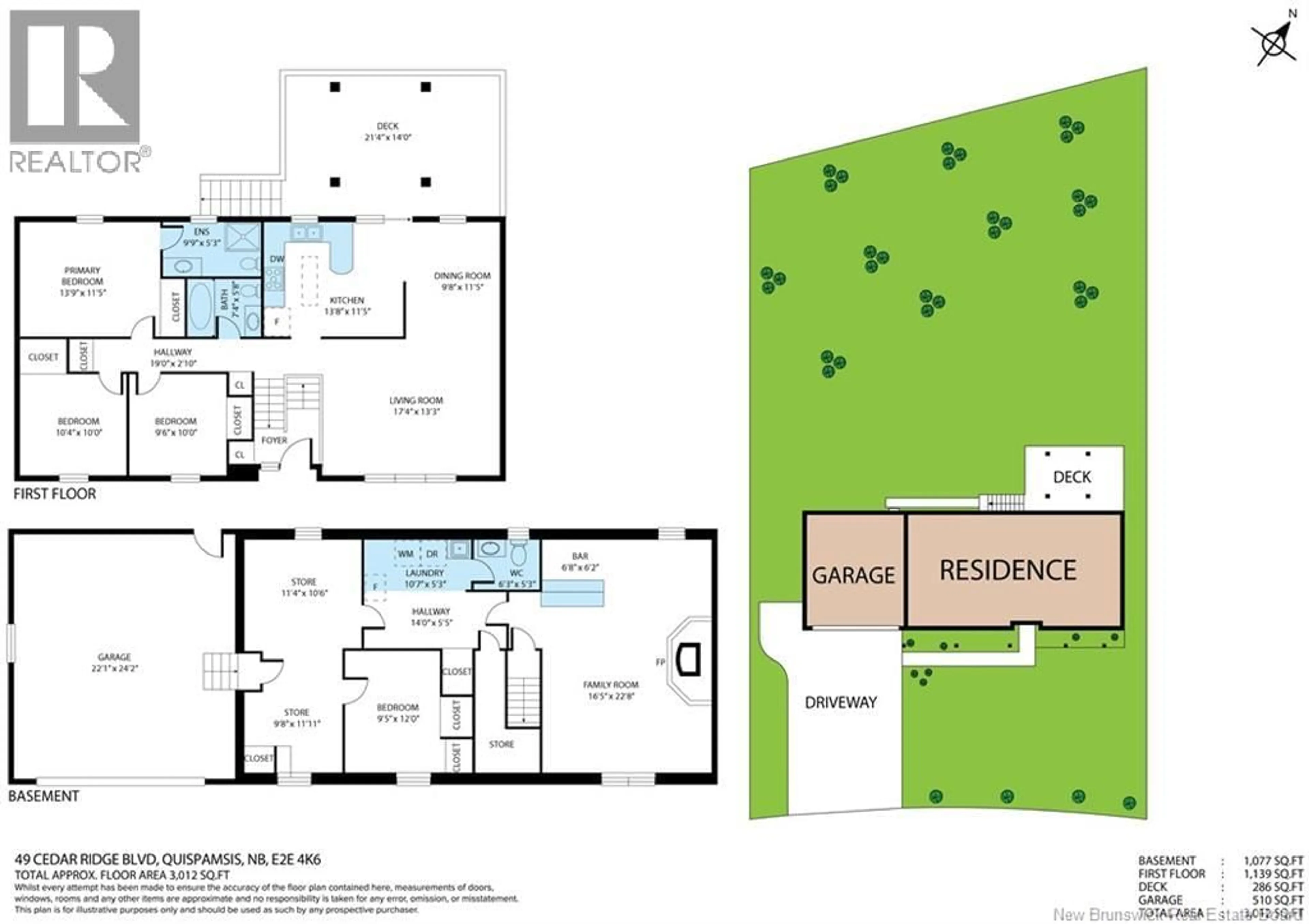 Floor plan for 49 CEDAR RIDGE BOULEVARD, Quispamsis New Brunswick E2E4K6