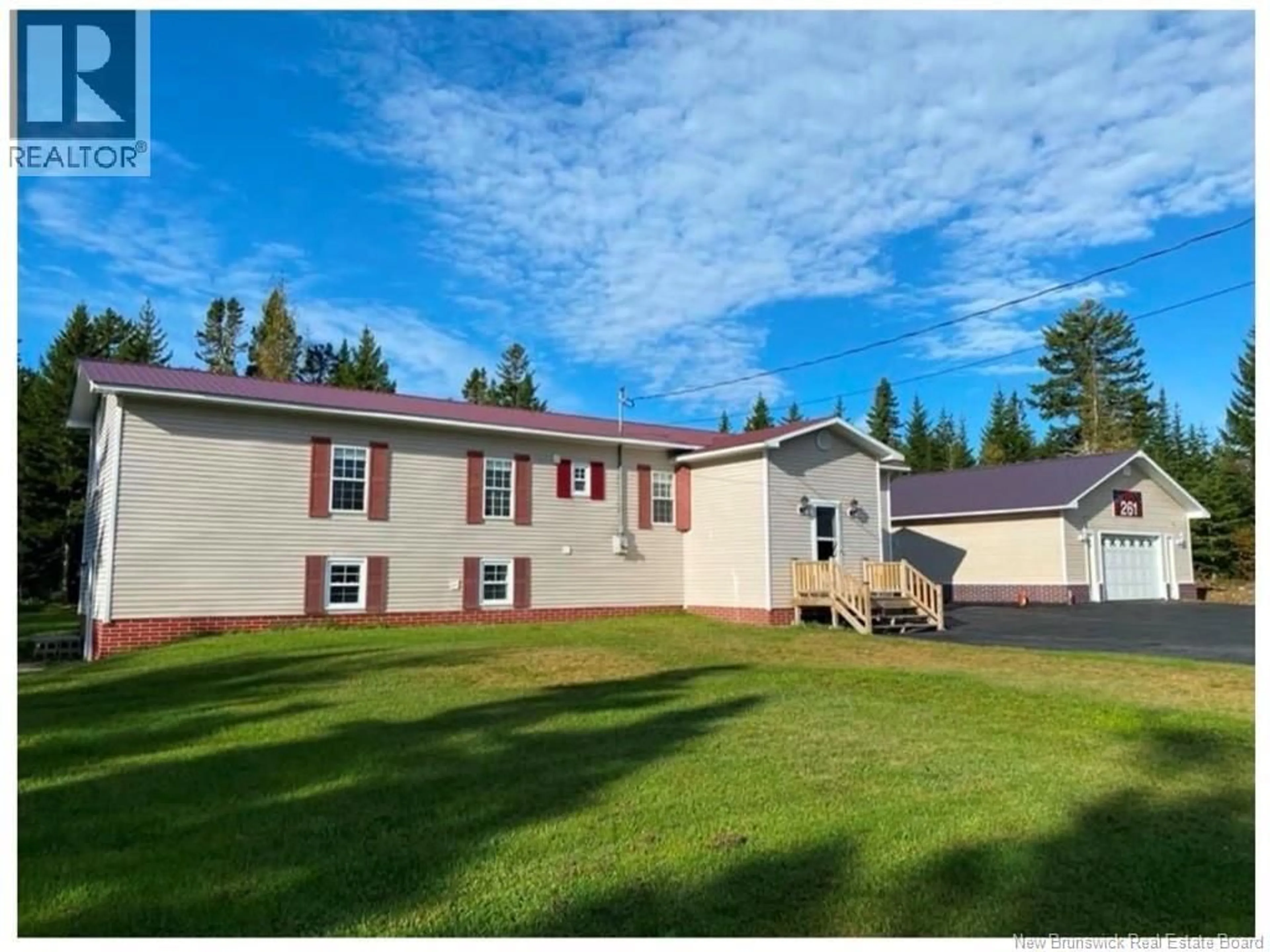 A pic from outside/outdoor area/front of a property/back of a property/a pic from drone, unknown for 261 ROUTE 172, Letang New Brunswick E5C1W3