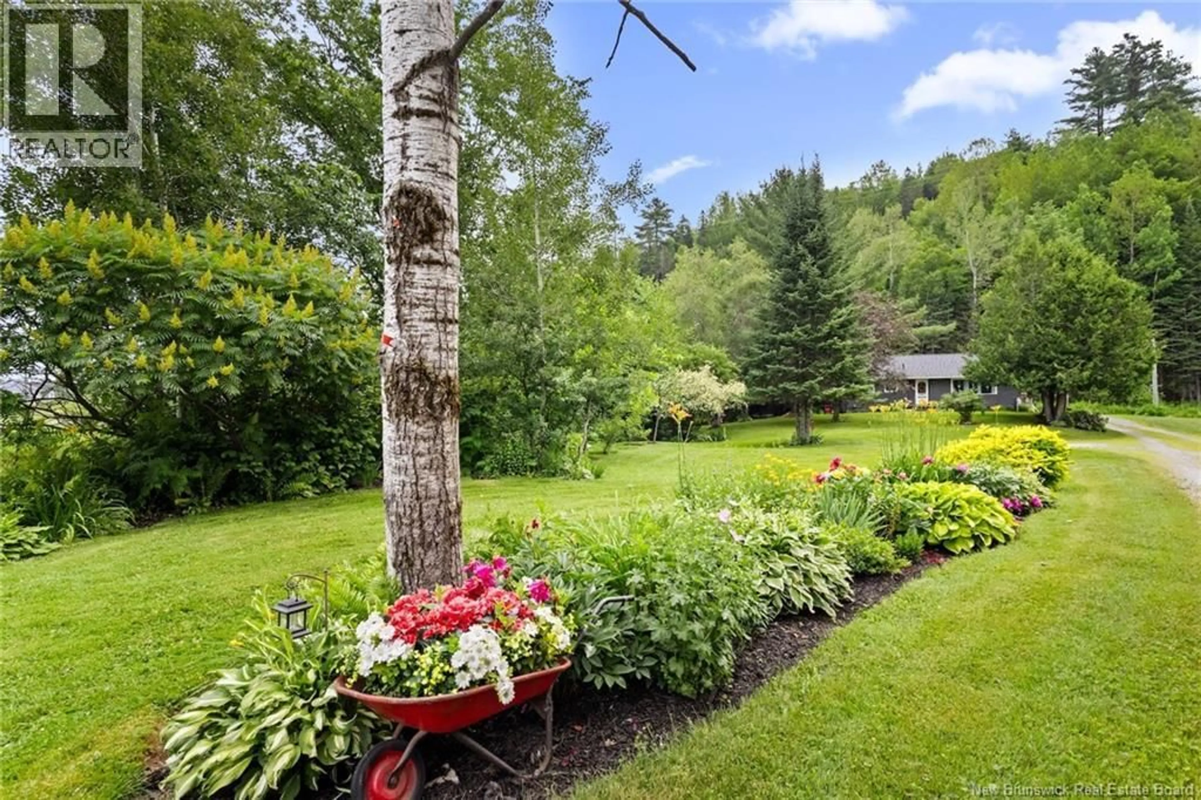 Patio, forest/trees view for 1112 ROUTE 620, Estey's Bridge New Brunswick E3G6K5
