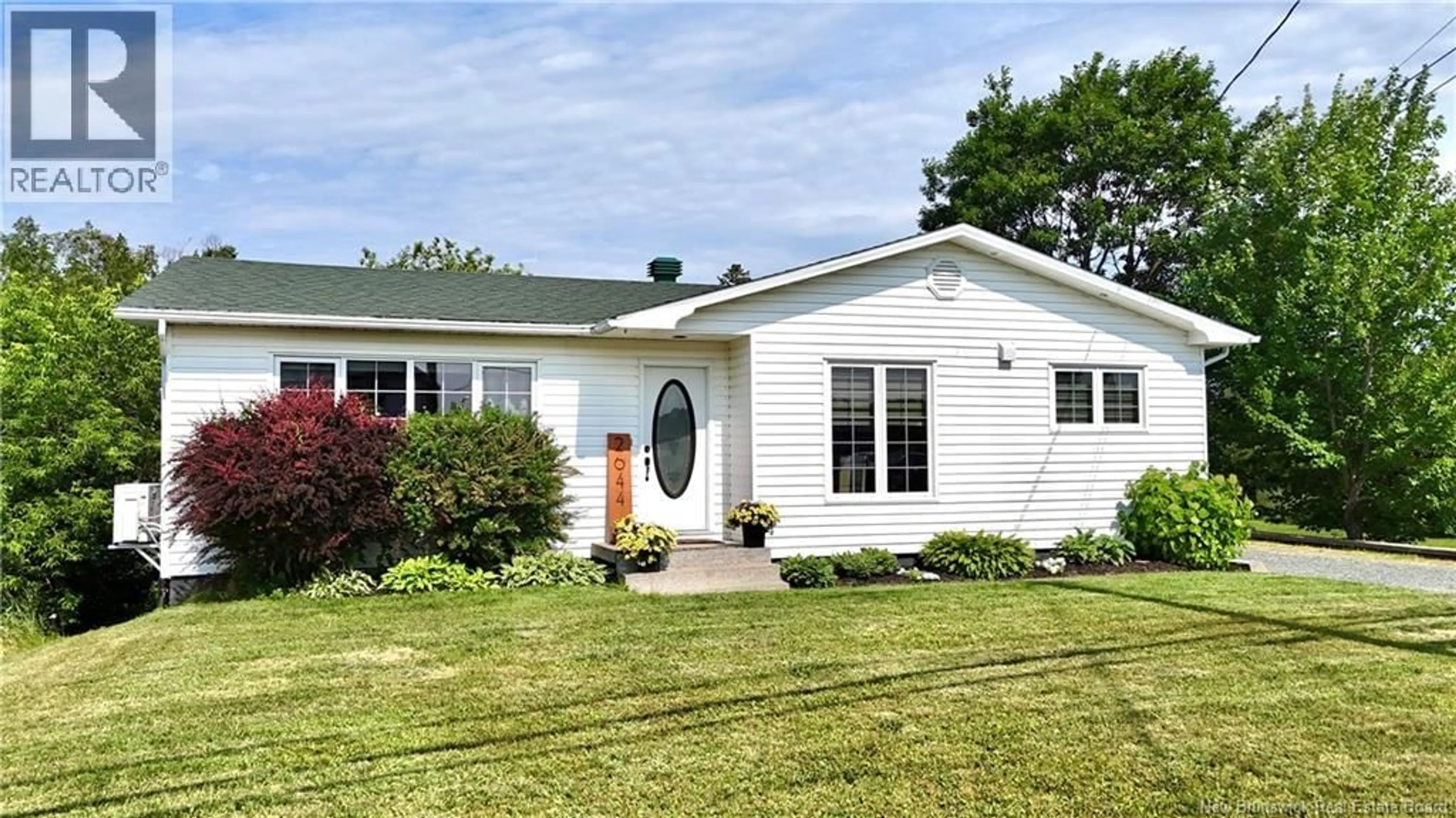 Home with vinyl exterior material, street for 2644 ROUGH WATER, Bathurst New Brunswick E2A6E4