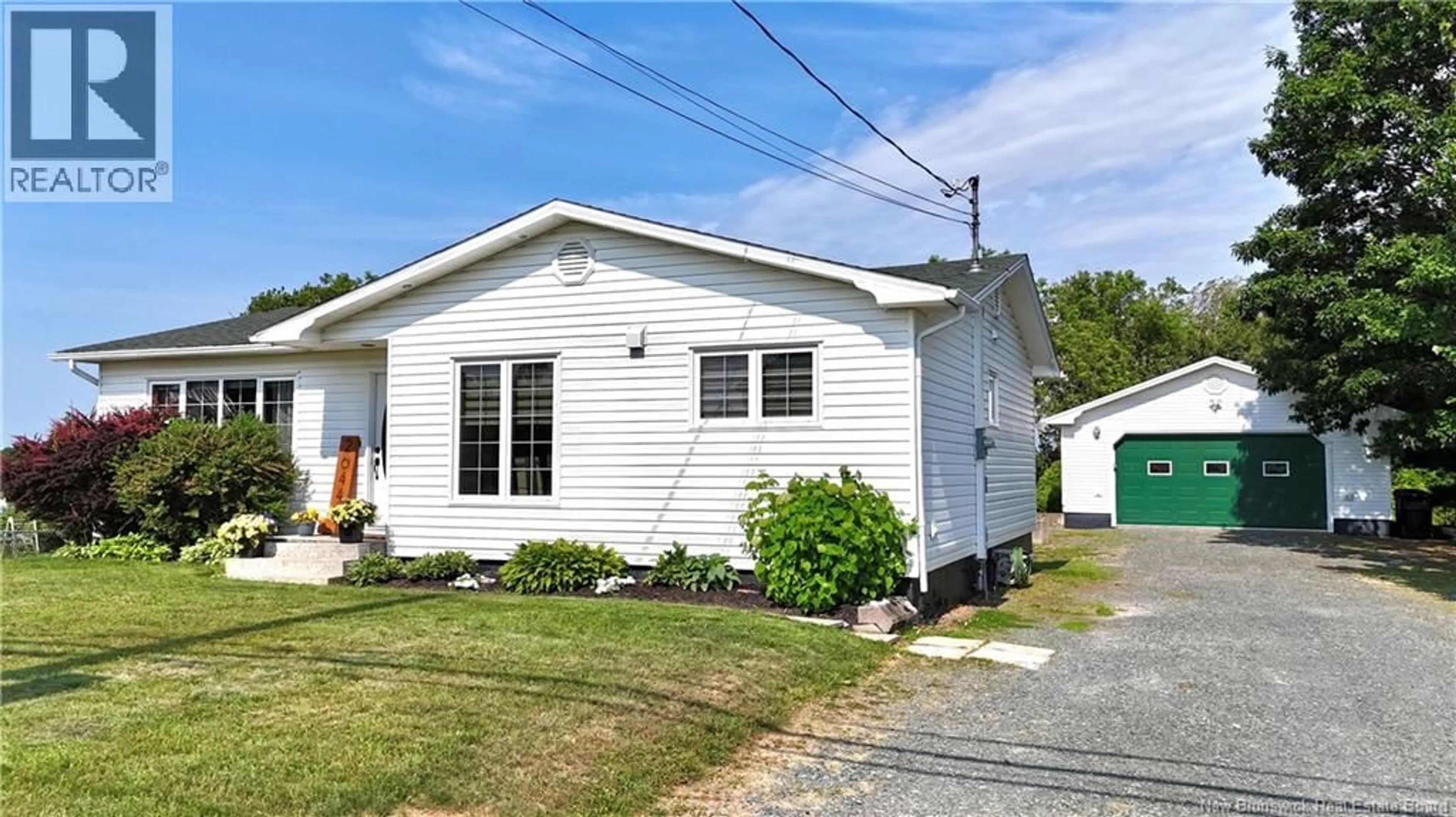 Home with vinyl exterior material, street for 2644 ROUGH WATER, Bathurst New Brunswick E2A6E4