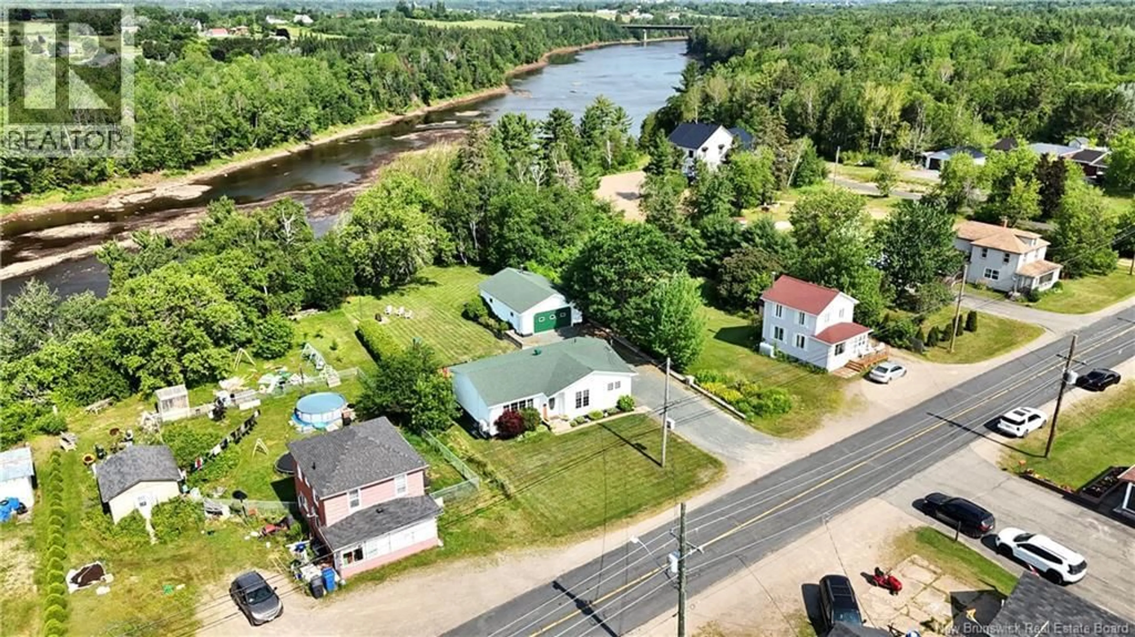 A pic from outside/outdoor area/front of a property/back of a property/a pic from drone, water/lake/river/ocean view for 2644 ROUGH WATER, Bathurst New Brunswick E2A6E4
