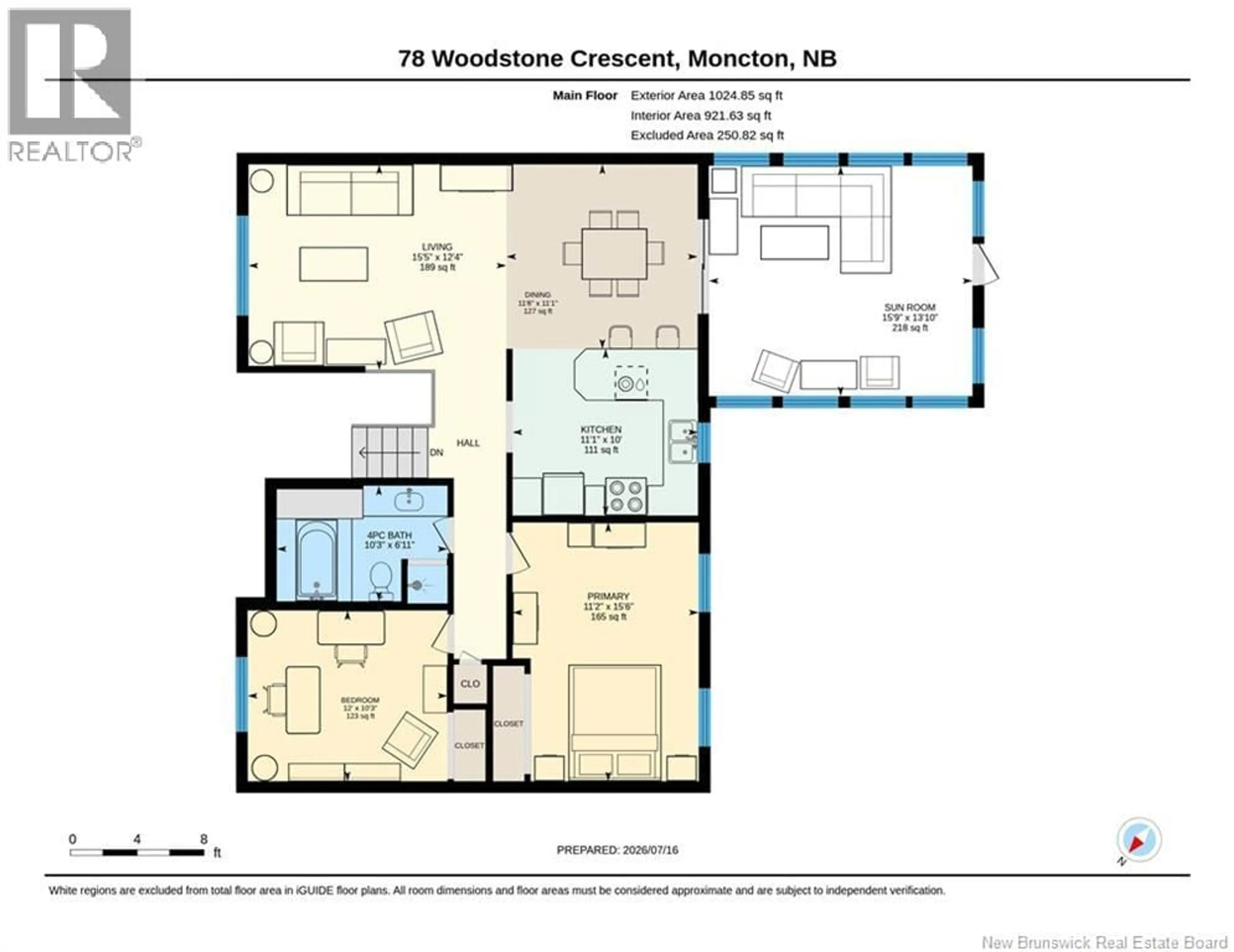 Floor plan for 78 WOODSTONE CRESCENT, Moncton New Brunswick E1G1W1