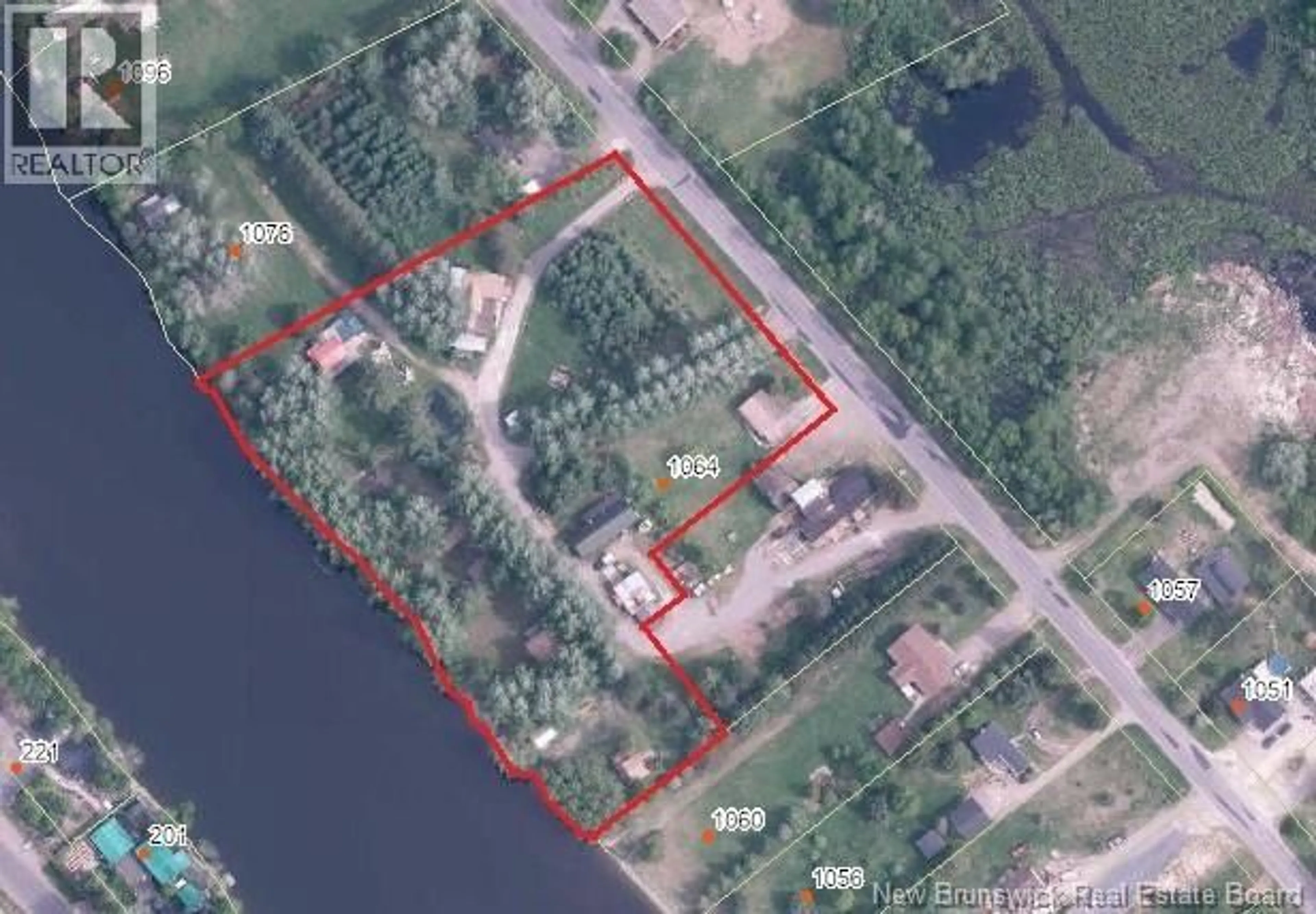 A pic from outside/outdoor area/front of a property/back of a property/a pic from drone, water/lake/river/ocean view for 1064 BAISLEY ROAD, Saint-Jacques New Brunswick E7B2A3