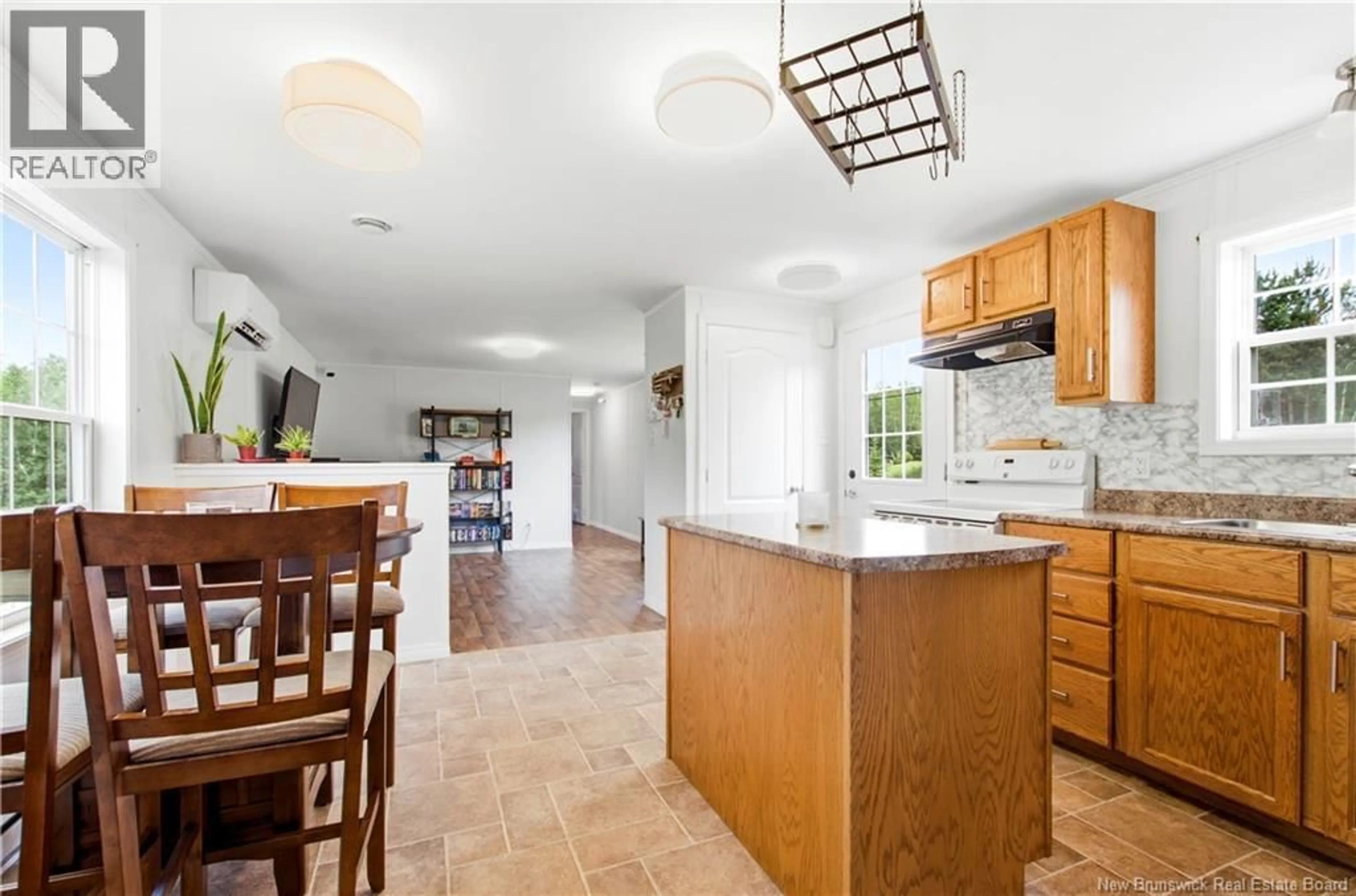 Open concept kitchen, ceramic/tile floor for 139 UPPER COYTOWN ROAD, Upper Gagetown New Brunswick E5M1P3