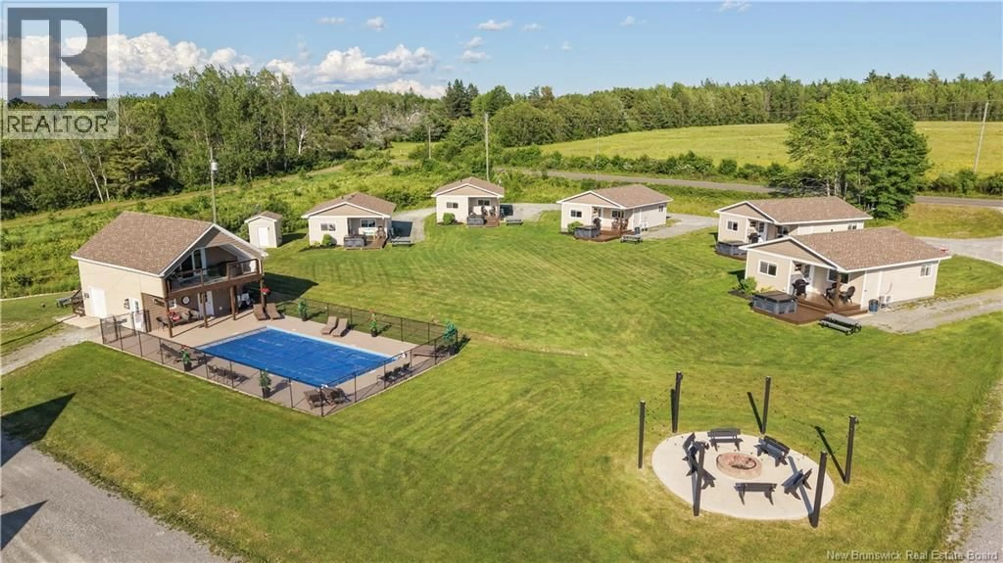 A pic from outside/outdoor area/front of a property/back of a property/a pic from drone, water/lake/river/ocean view for 1304 SCENIC NARROWS BOULEVARD, Cambridge-Narrows New Brunswick E4C2N6