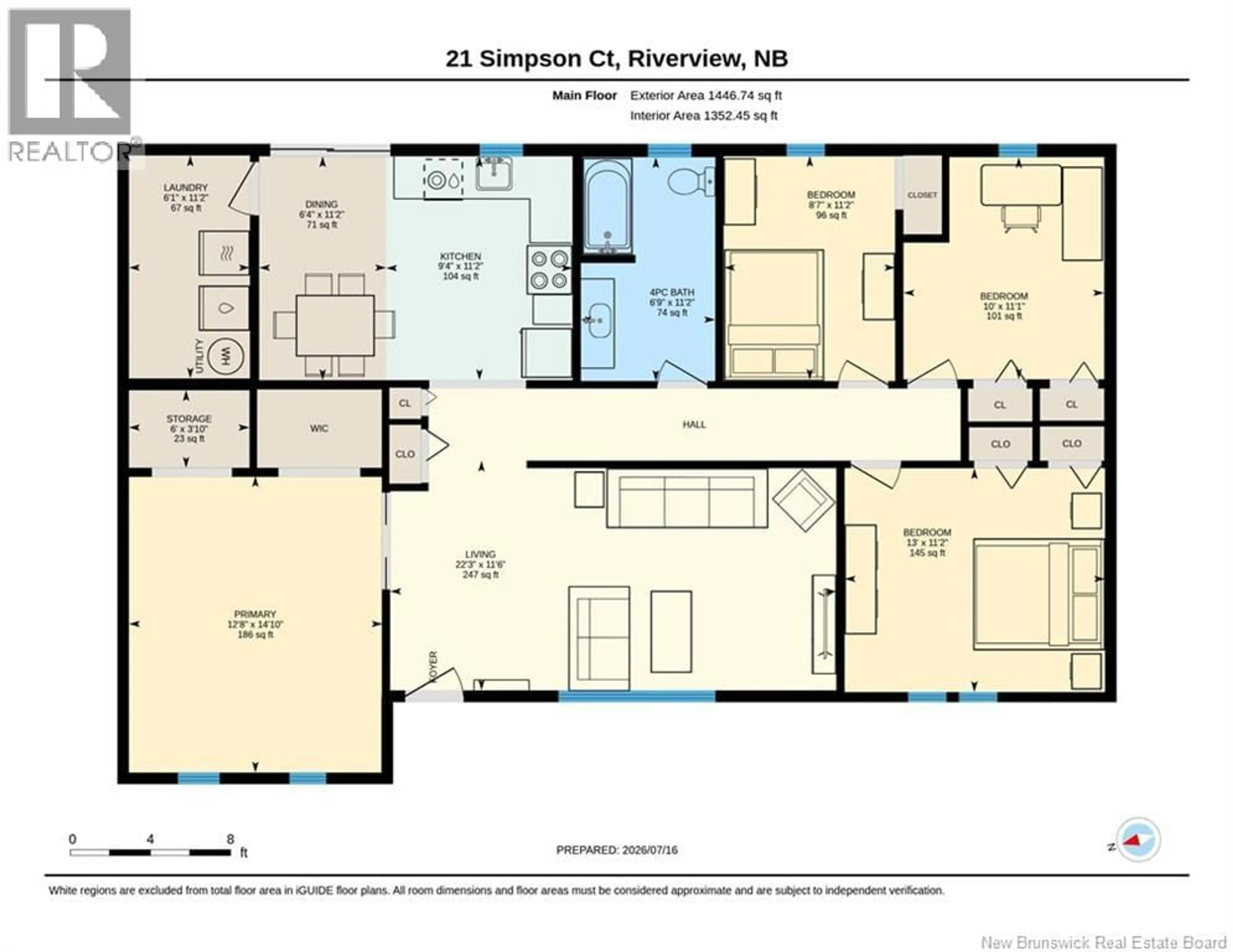 Floor plan for 21 SIMPSON COURT, Riverview New Brunswick E1B4P2