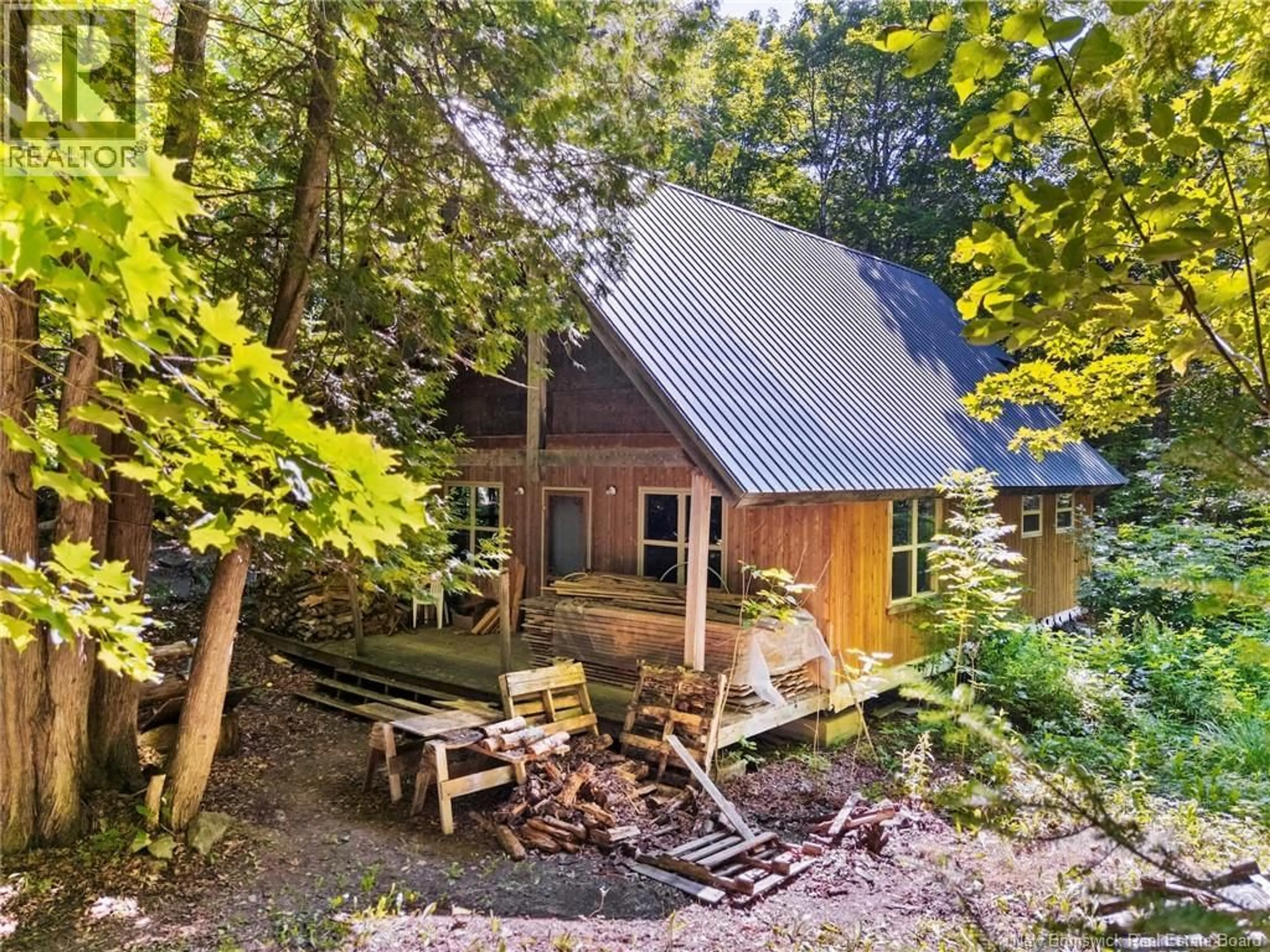A pic from outside/outdoor area/front of a property/back of a property/a pic from drone, forest/trees view for 117 GIANTS GLEN ROAD, Stanley New Brunswick E6B1S7