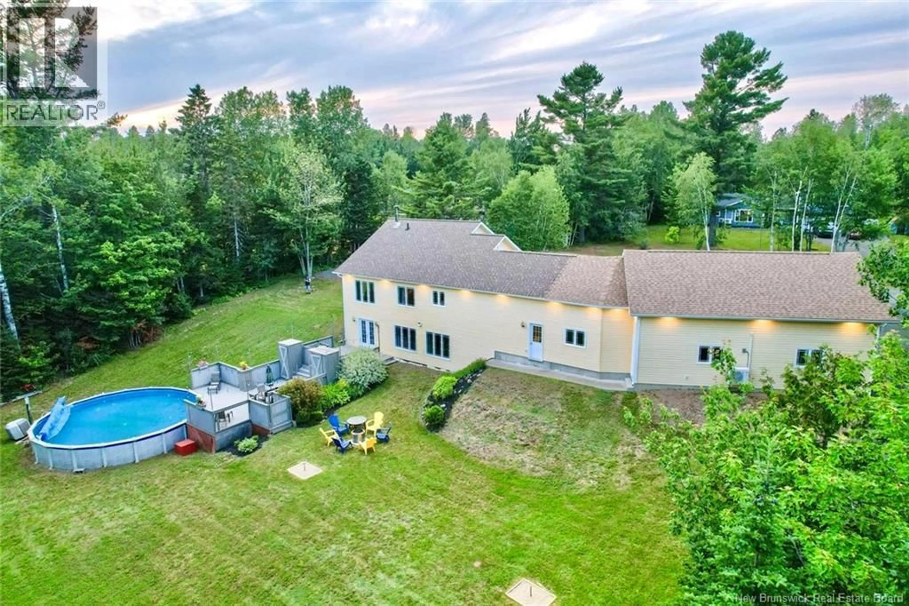 A pic from outside/outdoor area/front of a property/back of a property/a pic from drone, water/lake/river/ocean view for 8 MILTON BRAE, North Tetagouche New Brunswick E2A4Y8