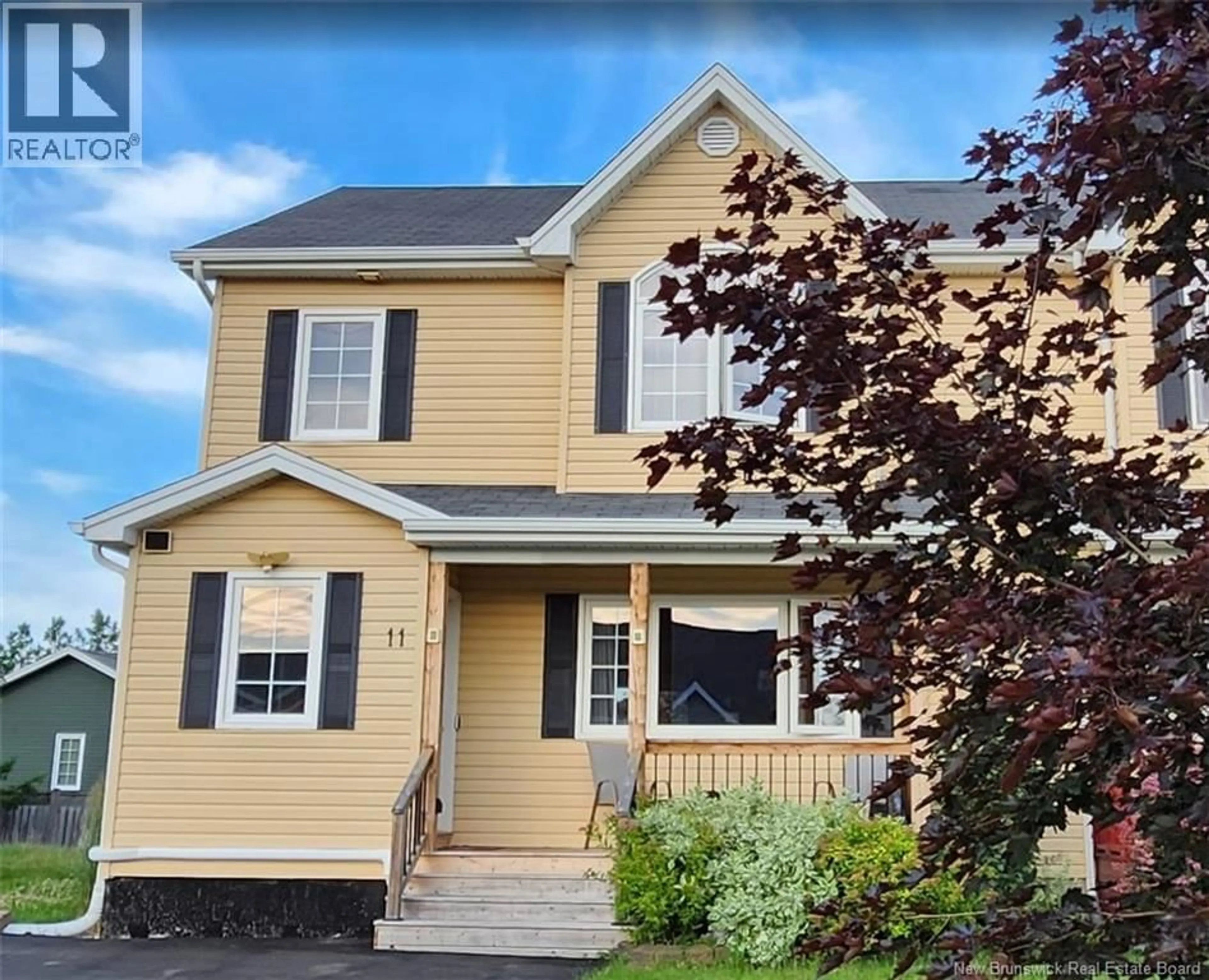 Home with vinyl exterior material, street for 11 CARLSON, Moncton New Brunswick E1G5N4