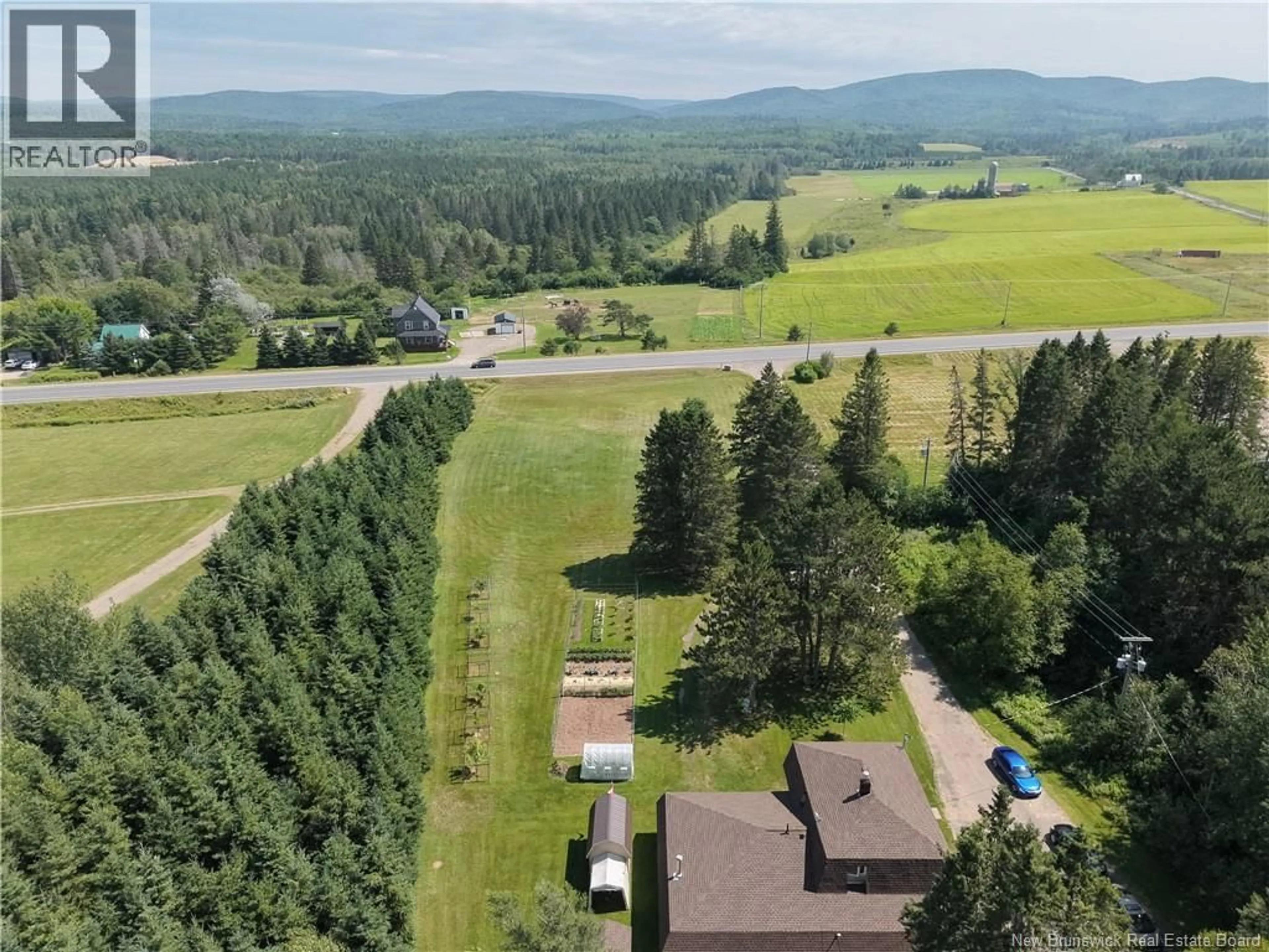 A pic from outside/outdoor area/front of a property/back of a property/a pic from drone, forest/trees view for 12430 ROUTE 114, Penobsquis New Brunswick E4G2Z2