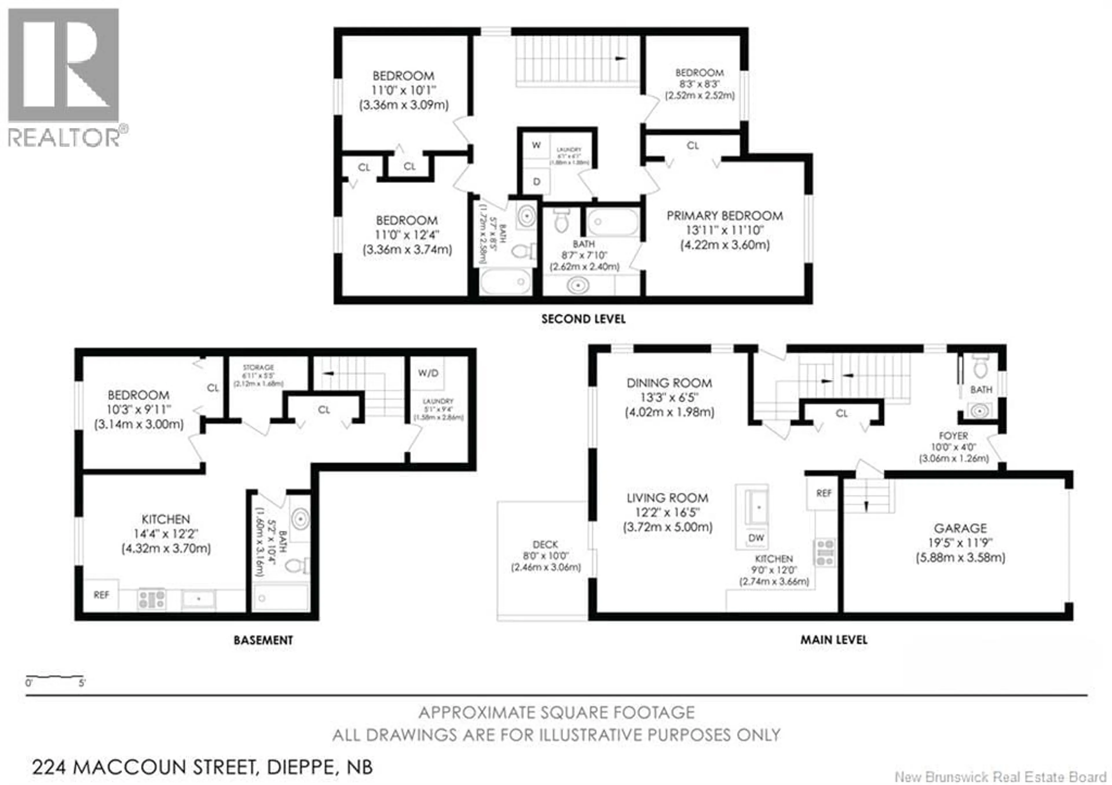 Floor plan for 224-226 MACCOUN STREET, Moncton New Brunswick E1K0A1