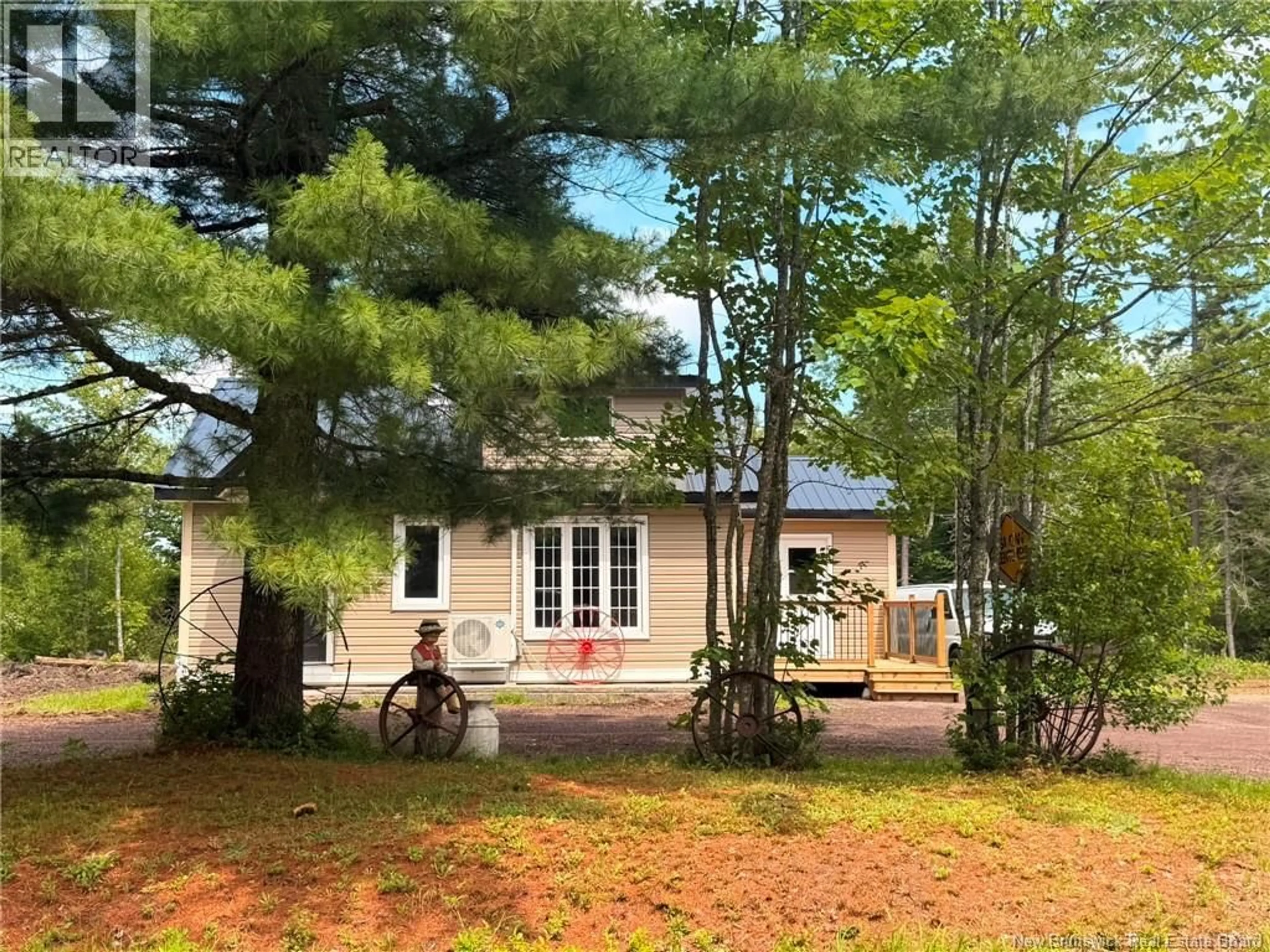 A pic from outside/outdoor area/front of a property/back of a property/a pic from drone, street for 580 SAINT-SOSIME ROAD, Adamsville New Brunswick E4T2G7