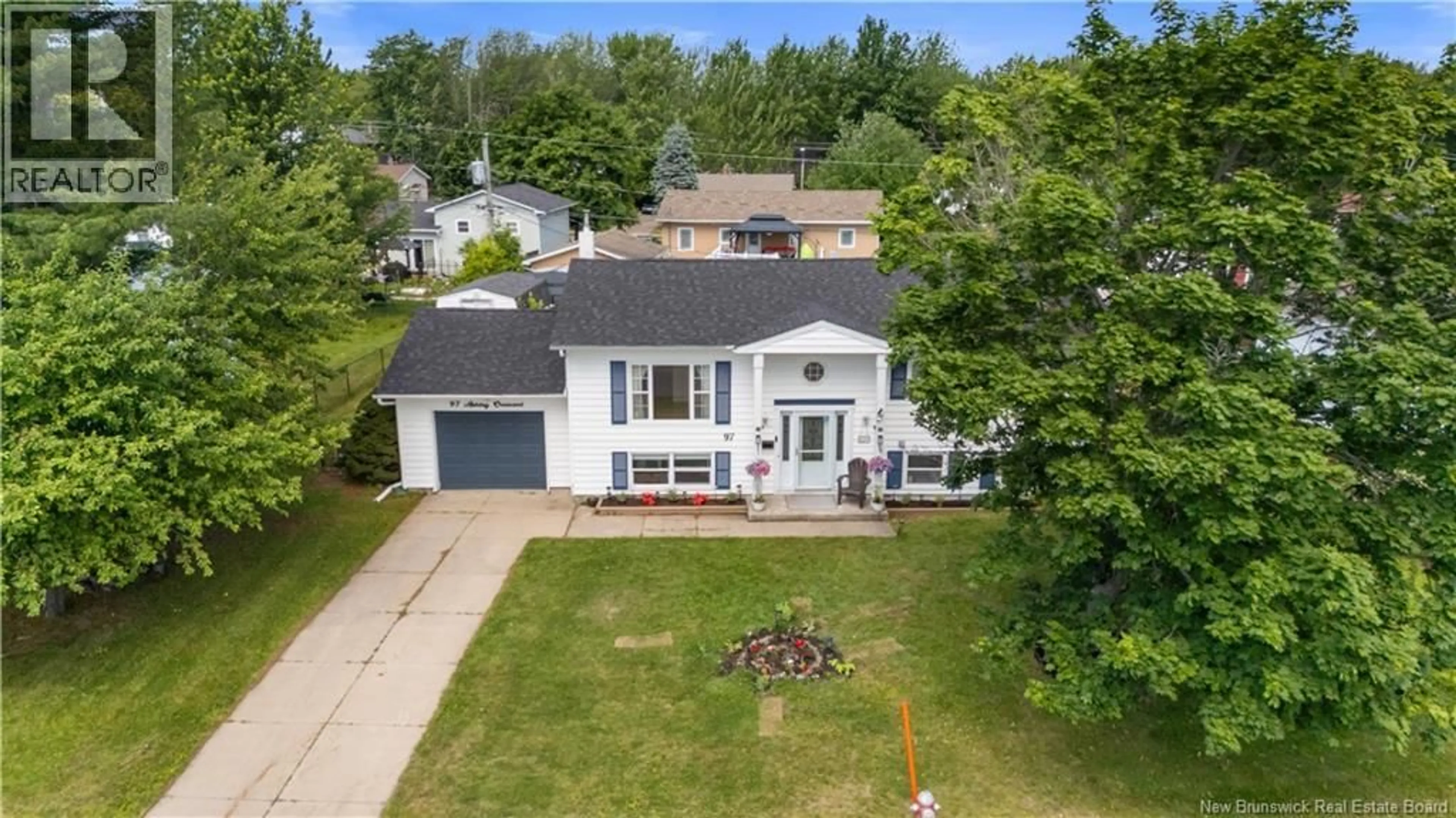 A pic from outside/outdoor area/front of a property/back of a property/a pic from drone, street for 97 ASHLEY CRESCENT, Moncton New Brunswick E1G1R5