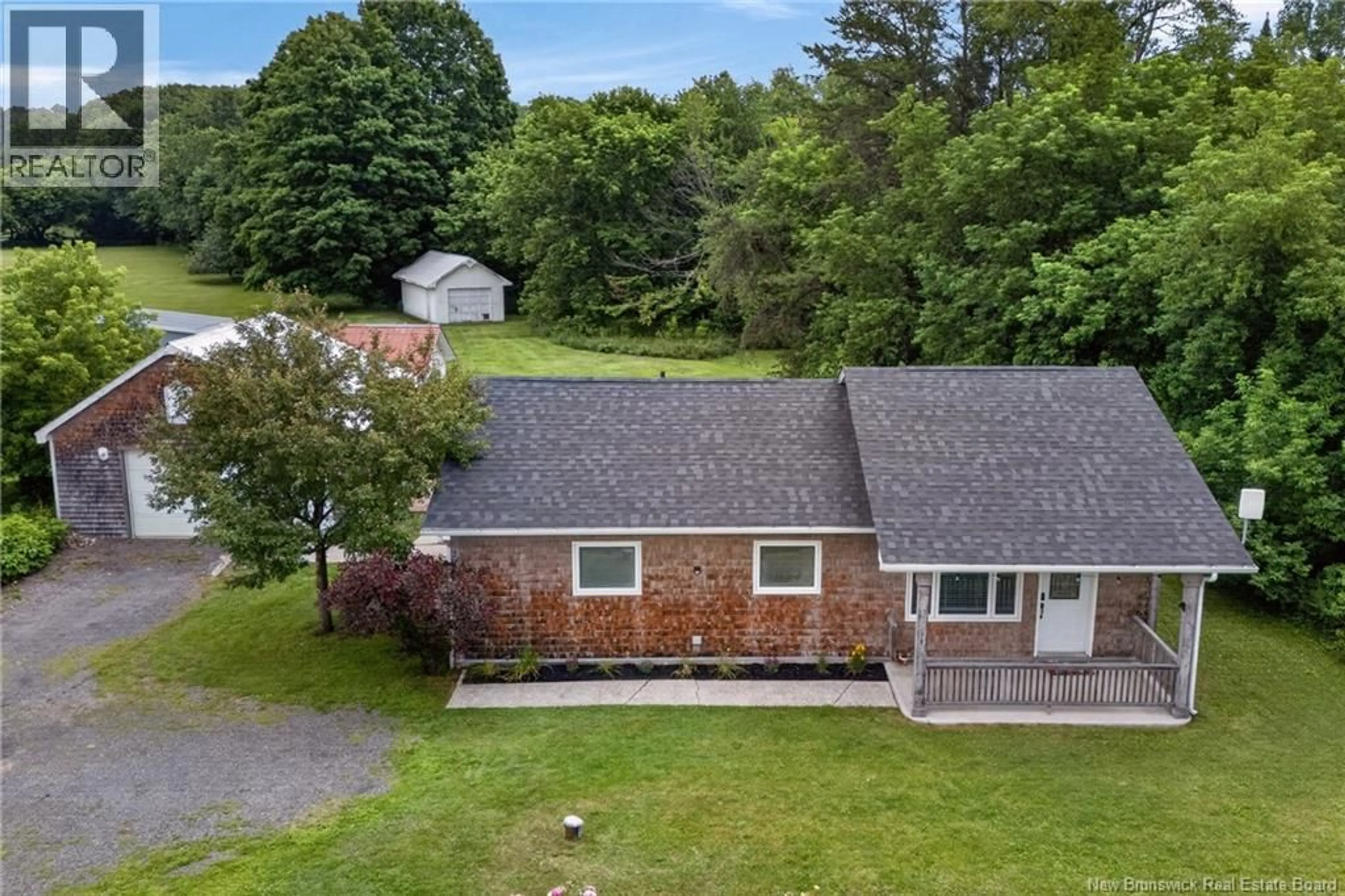 A pic from outside/outdoor area/front of a property/back of a property/a pic from drone, unknown for 36 ROUTE 104, Keswick New Brunswick E6L2A2
