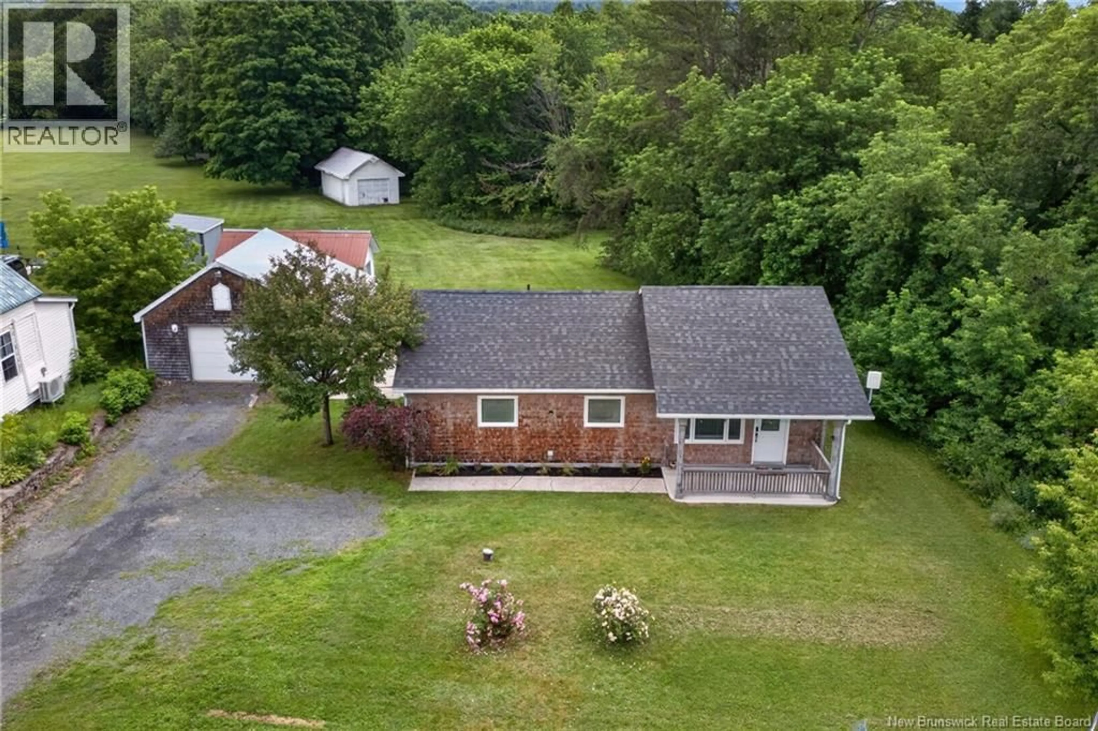 A pic from outside/outdoor area/front of a property/back of a property/a pic from drone, unknown for 36 ROUTE 104, Keswick New Brunswick E6L2A2