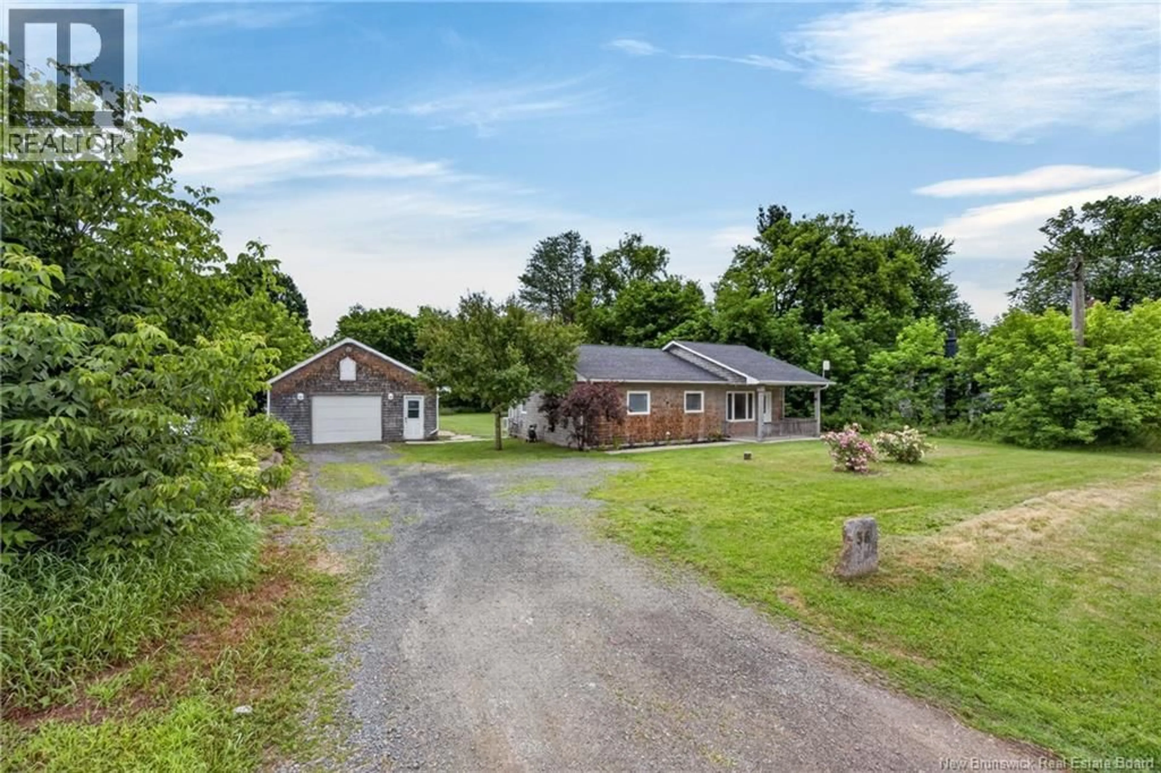 A pic from outside/outdoor area/front of a property/back of a property/a pic from drone, unknown for 36 ROUTE 104, Keswick New Brunswick E6L2A2