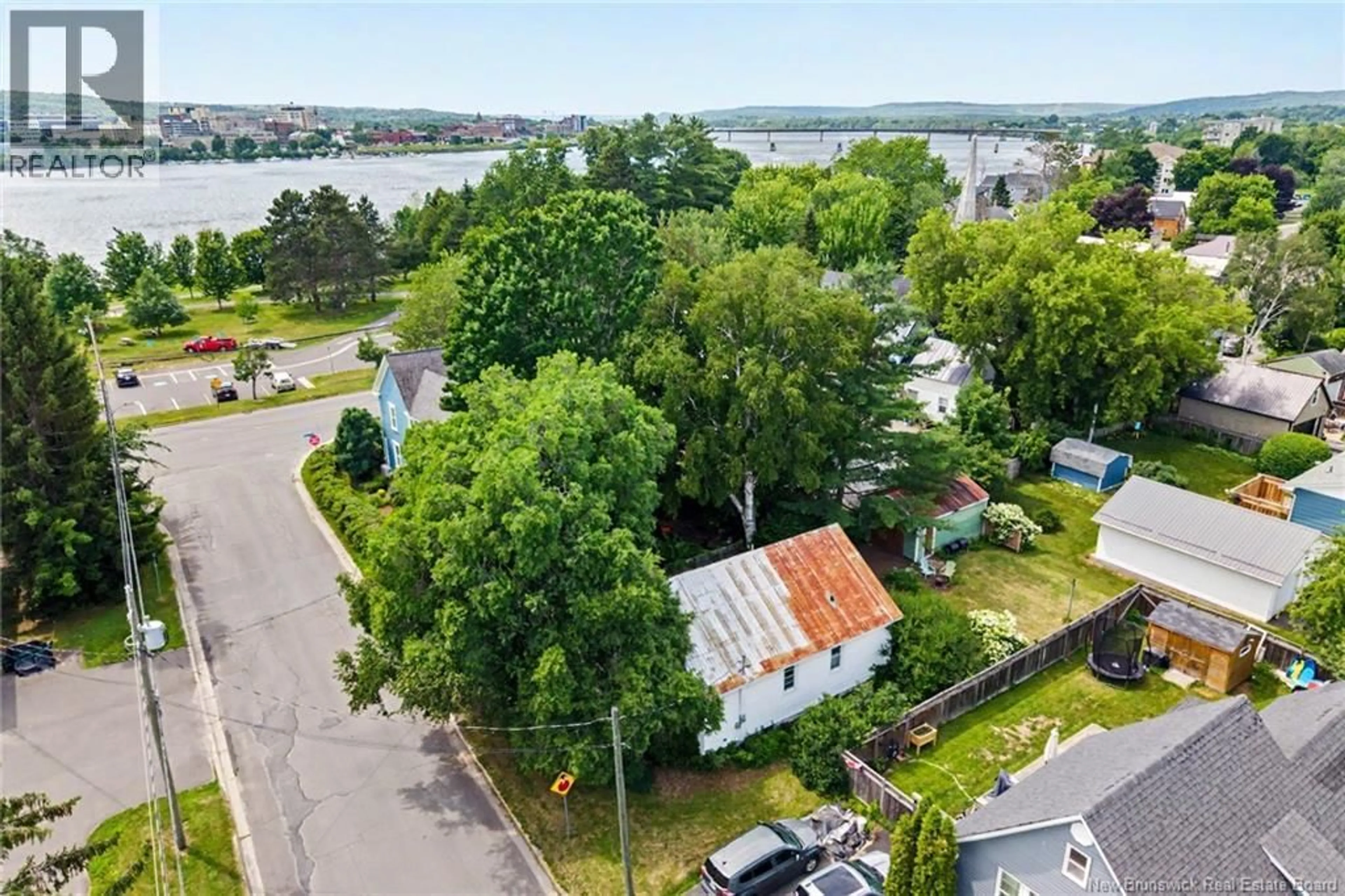 A pic from outside/outdoor area/front of a property/back of a property/a pic from drone, water/lake/river/ocean view for 123 HENRY STREET, Fredericton New Brunswick E3A3H9