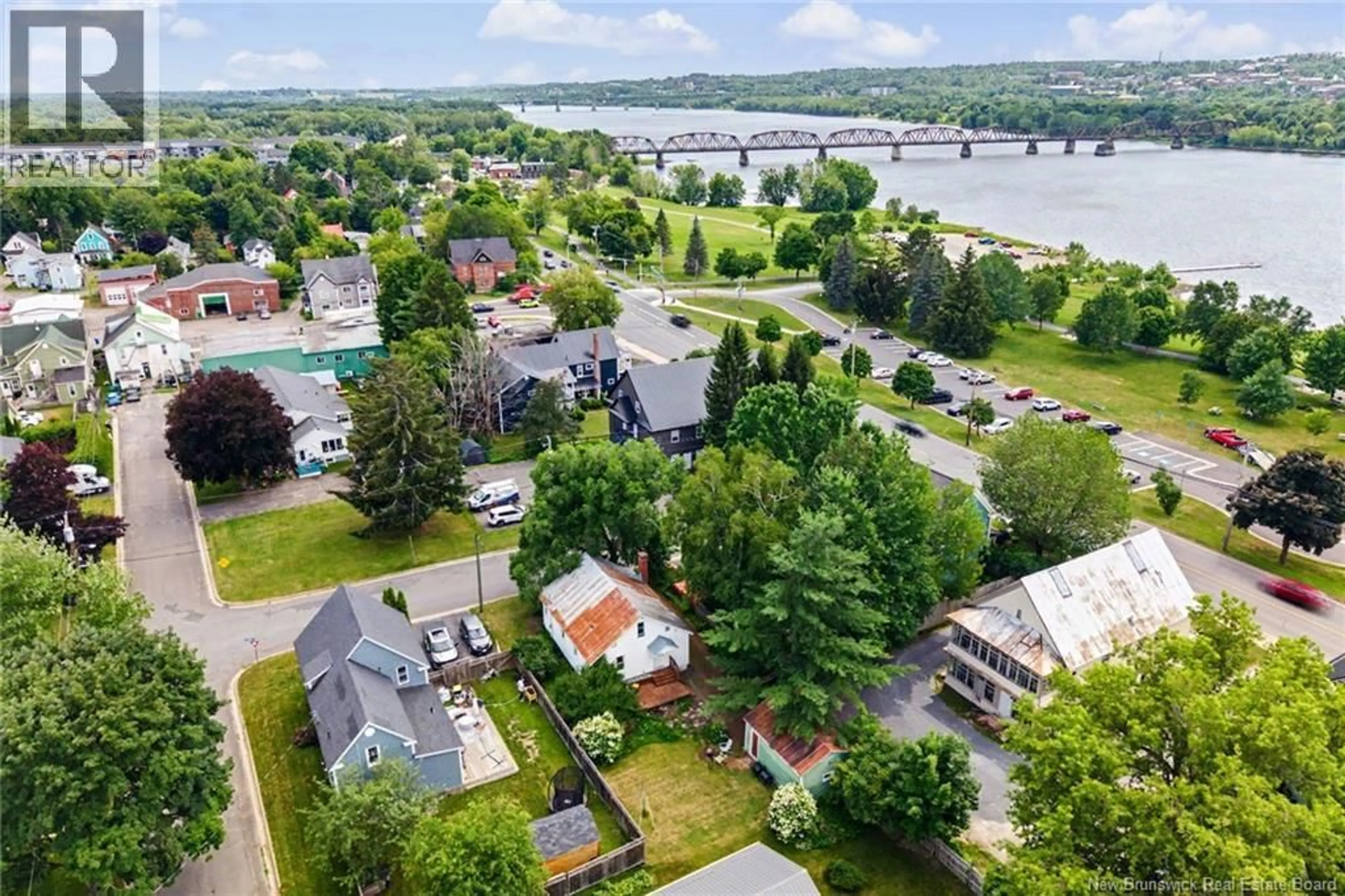 A pic from outside/outdoor area/front of a property/back of a property/a pic from drone, water/lake/river/ocean view for 123 HENRY STREET, Fredericton New Brunswick E3A3H9