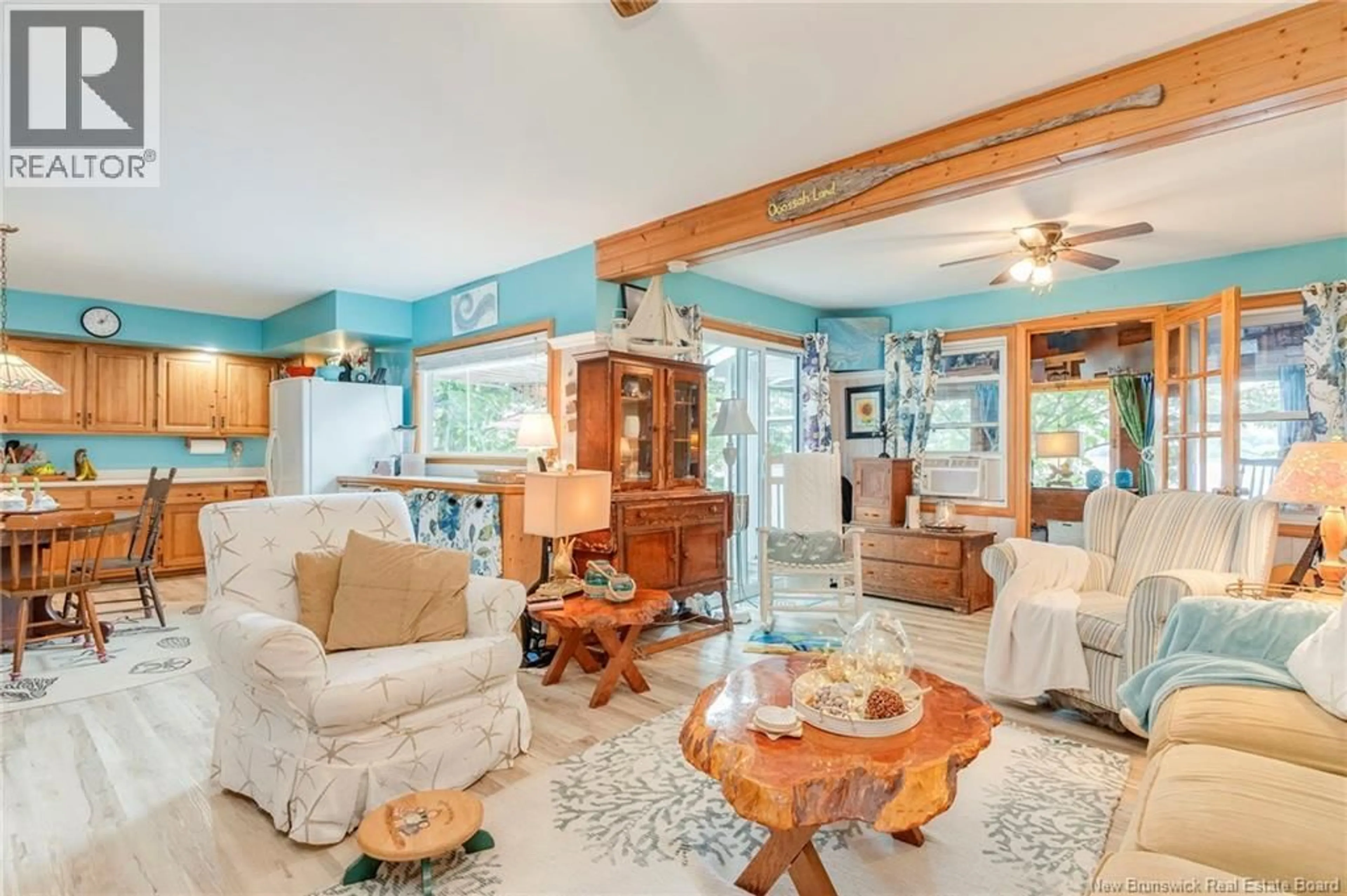 Living room with furniture, ceramic/tile floor for 50 LAWTONS LANE, Kiersteadville New Brunswick E5T3L4