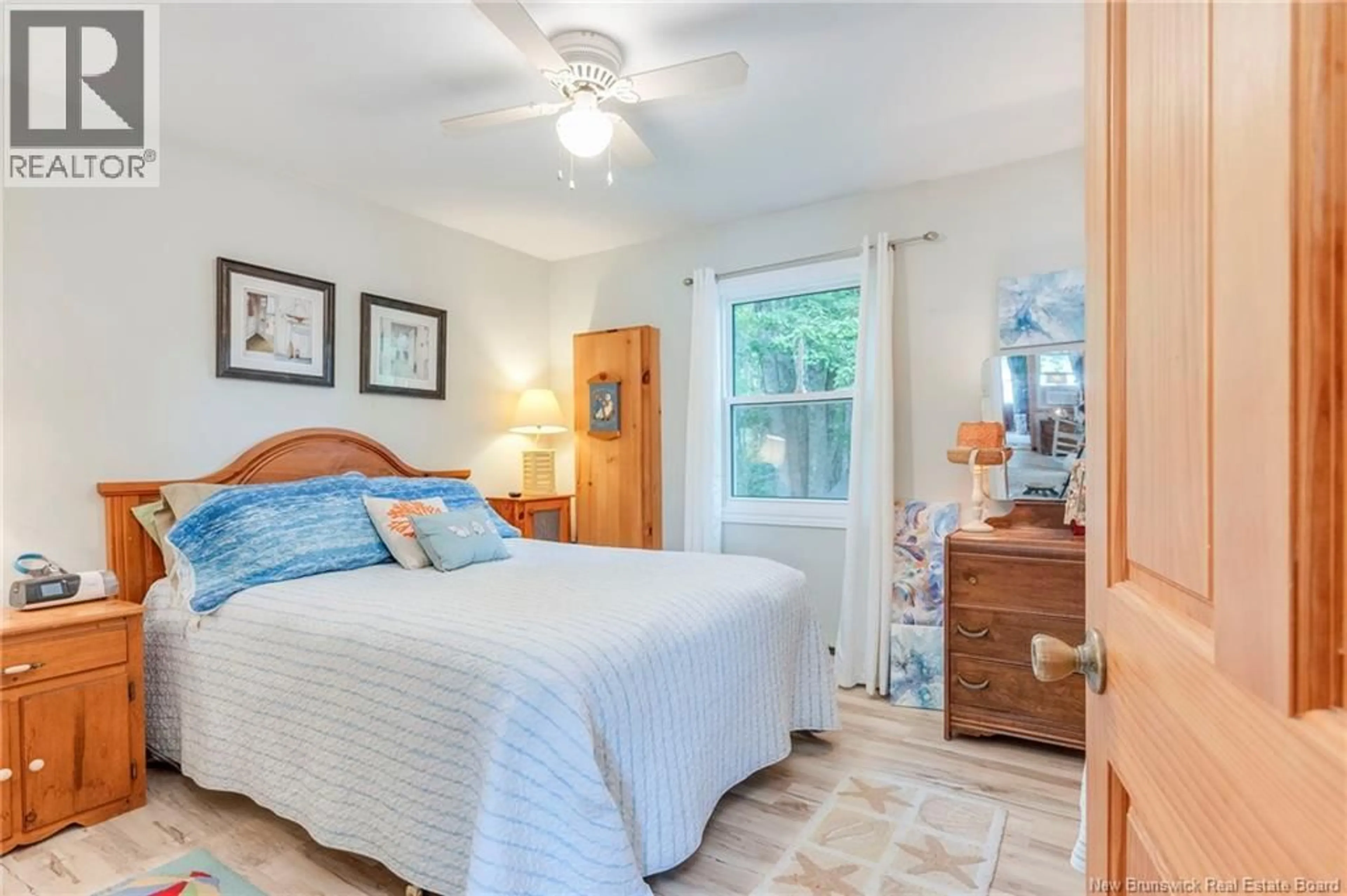 Bedroom with bed, ceramic/tile floor for 50 LAWTONS LANE, Kiersteadville New Brunswick E5T3L4