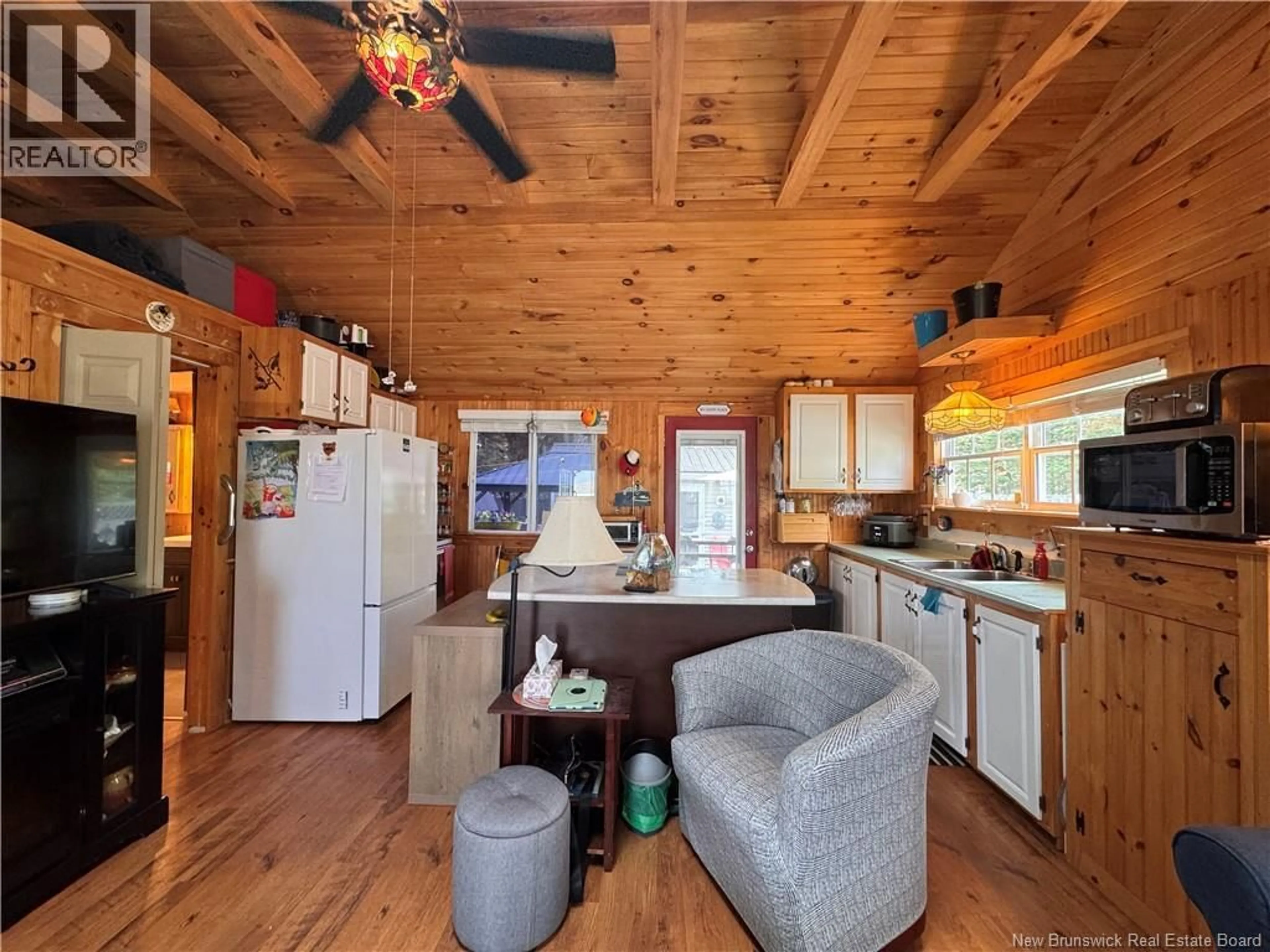Open concept kitchen, wood/laminate floor for 114 IRWIN'S POINT ROAD, Baie Verte New Brunswick E4M1H4