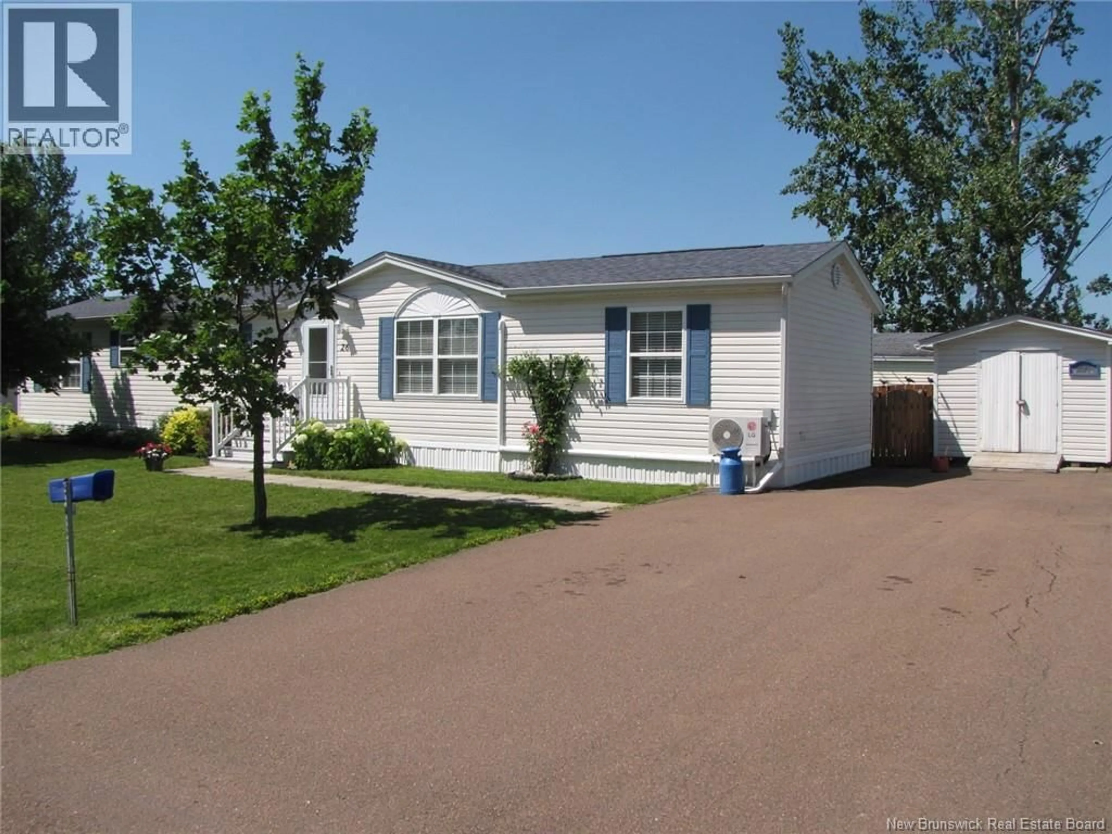Home with vinyl exterior material, street for 26 ASPENWOOD STREET, Moncton New Brunswick E1H3E8