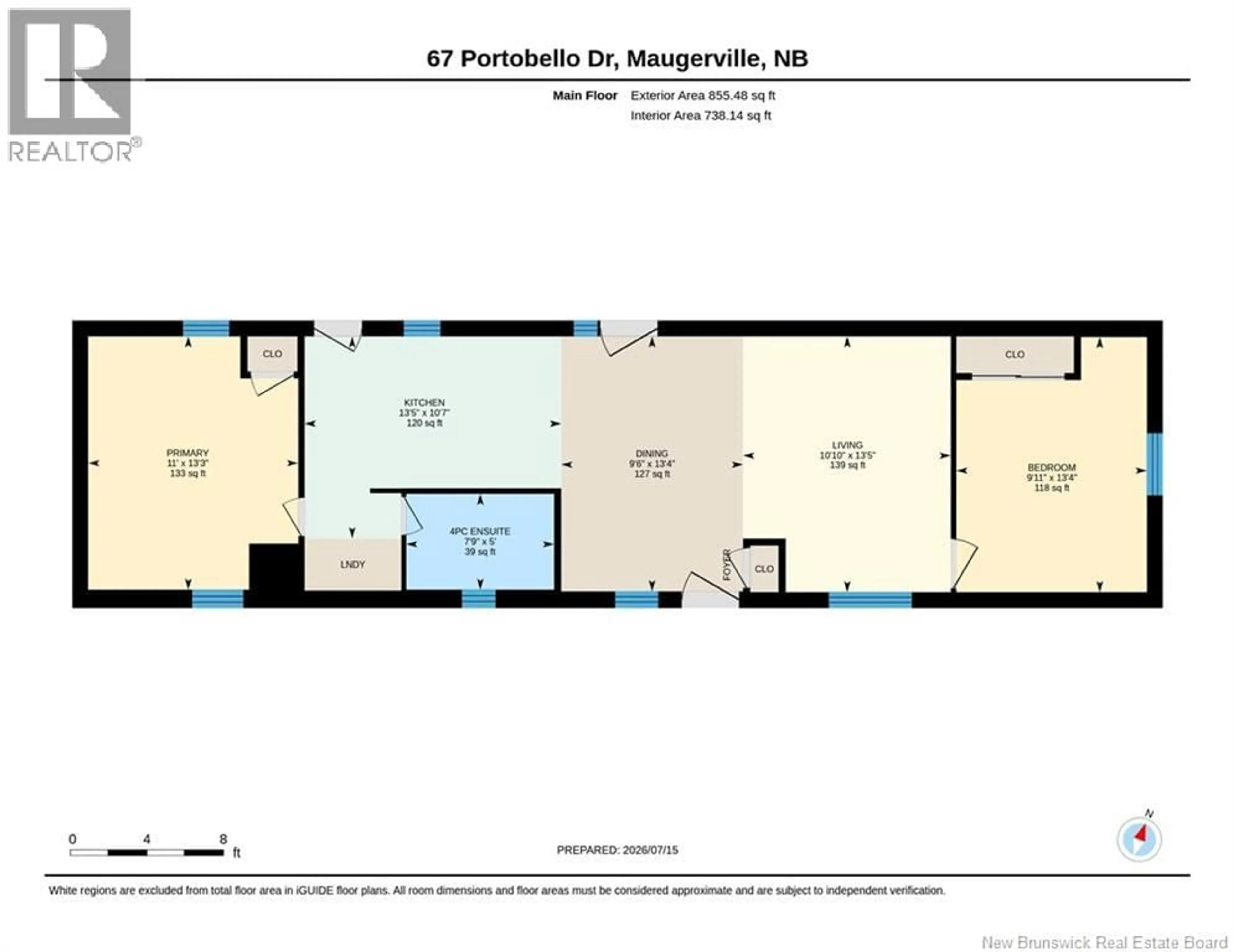 Floor plan for 67 PORTOBELLO DRIVE, Maugerville New Brunswick E6E1J2