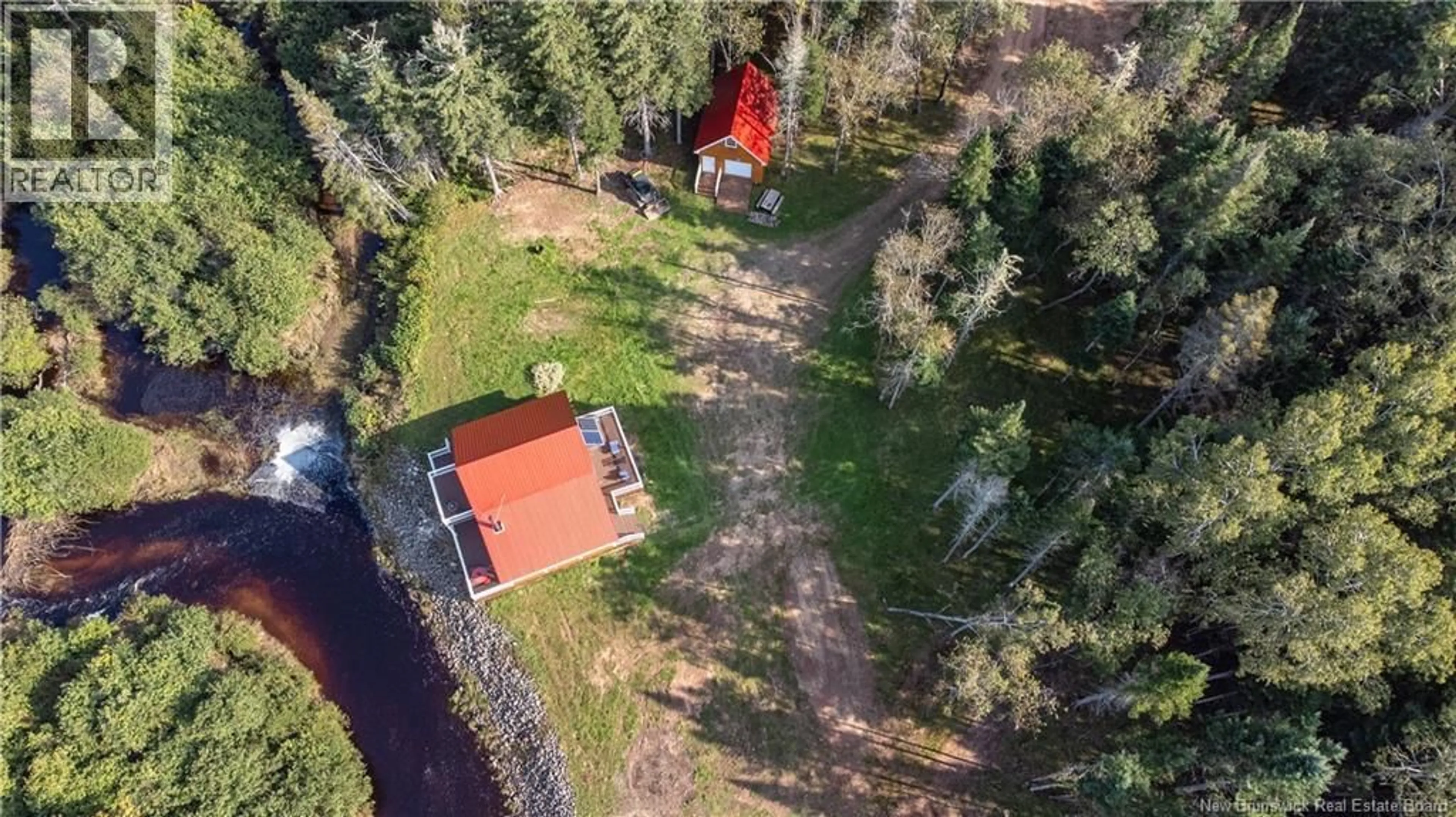 A pic from outside/outdoor area/front of a property/back of a property/a pic from drone, forest/trees view for Lot 1 & 2 NEVERS BROOK, Harewood New Brunswick E4Z3J2