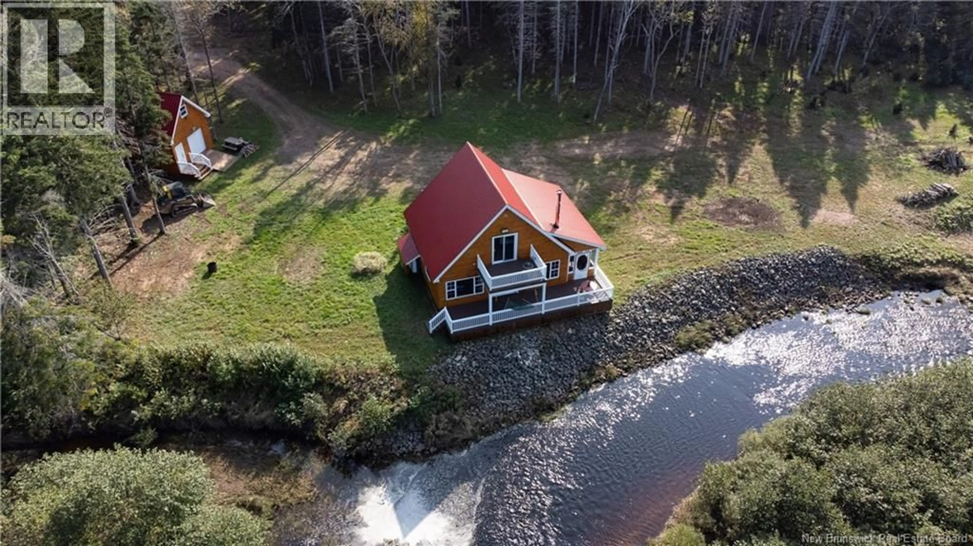 A pic from outside/outdoor area/front of a property/back of a property/a pic from drone, water/lake/river/ocean view for Lot 1 & 2 NEVERS BROOK, Harewood New Brunswick E4Z3J2