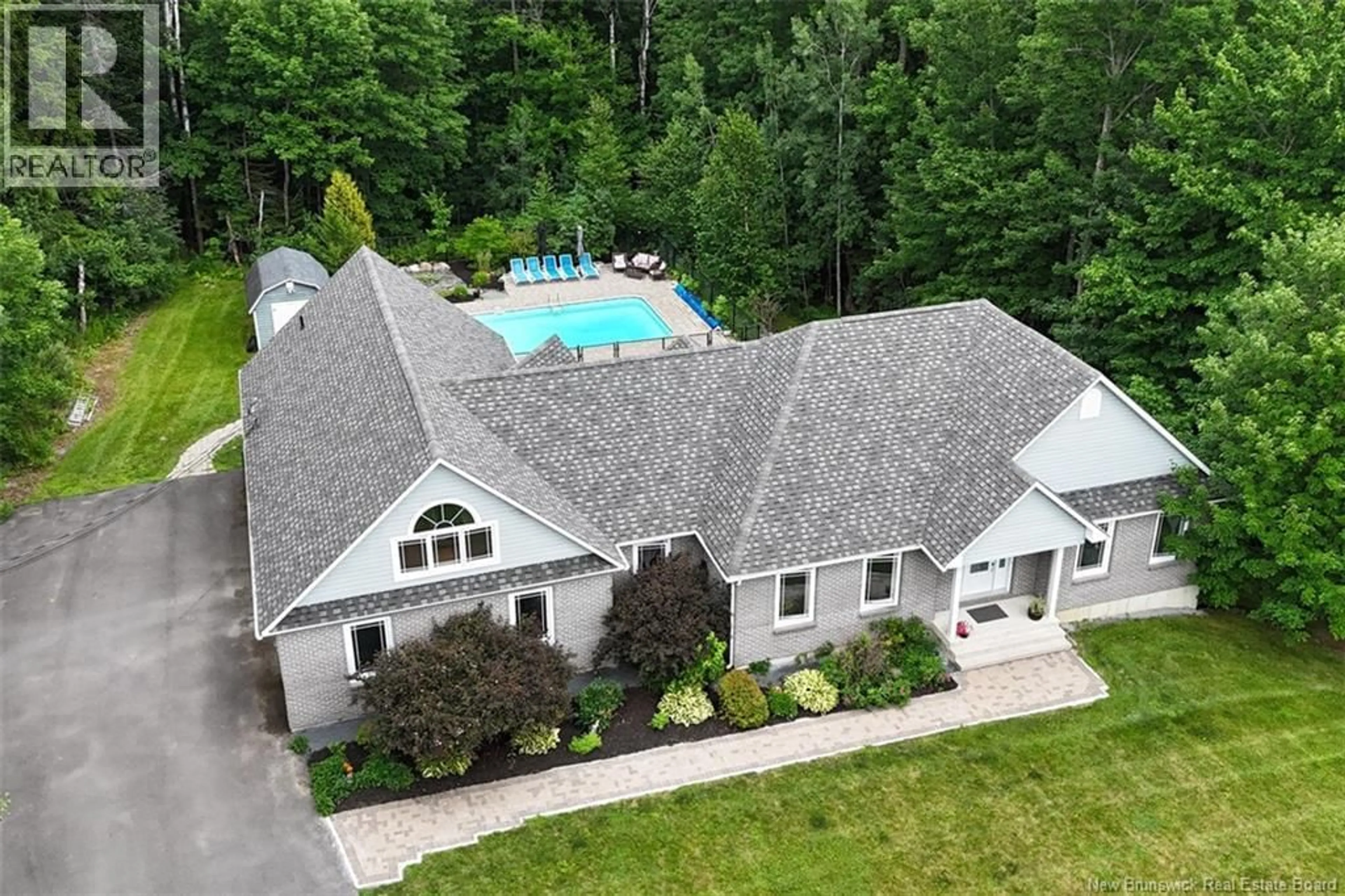 A pic from outside/outdoor area/front of a property/back of a property/a pic from drone, unknown for 410 MCLEOD HILL ROAD, Fredericton New Brunswick E3G6J4