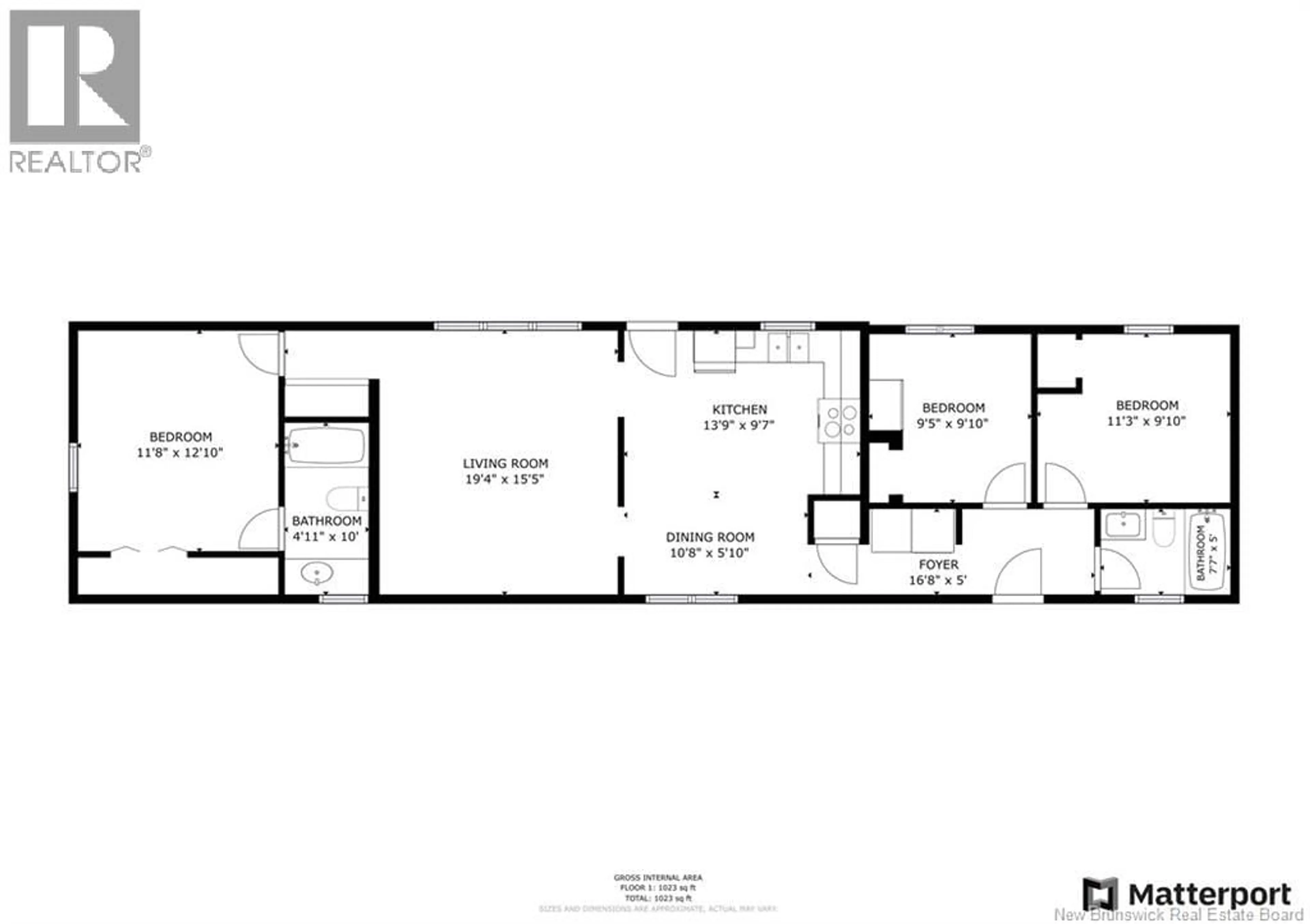 Floor plan for 1711 ROUTE 105, Maugerville New Brunswick E3A8J4