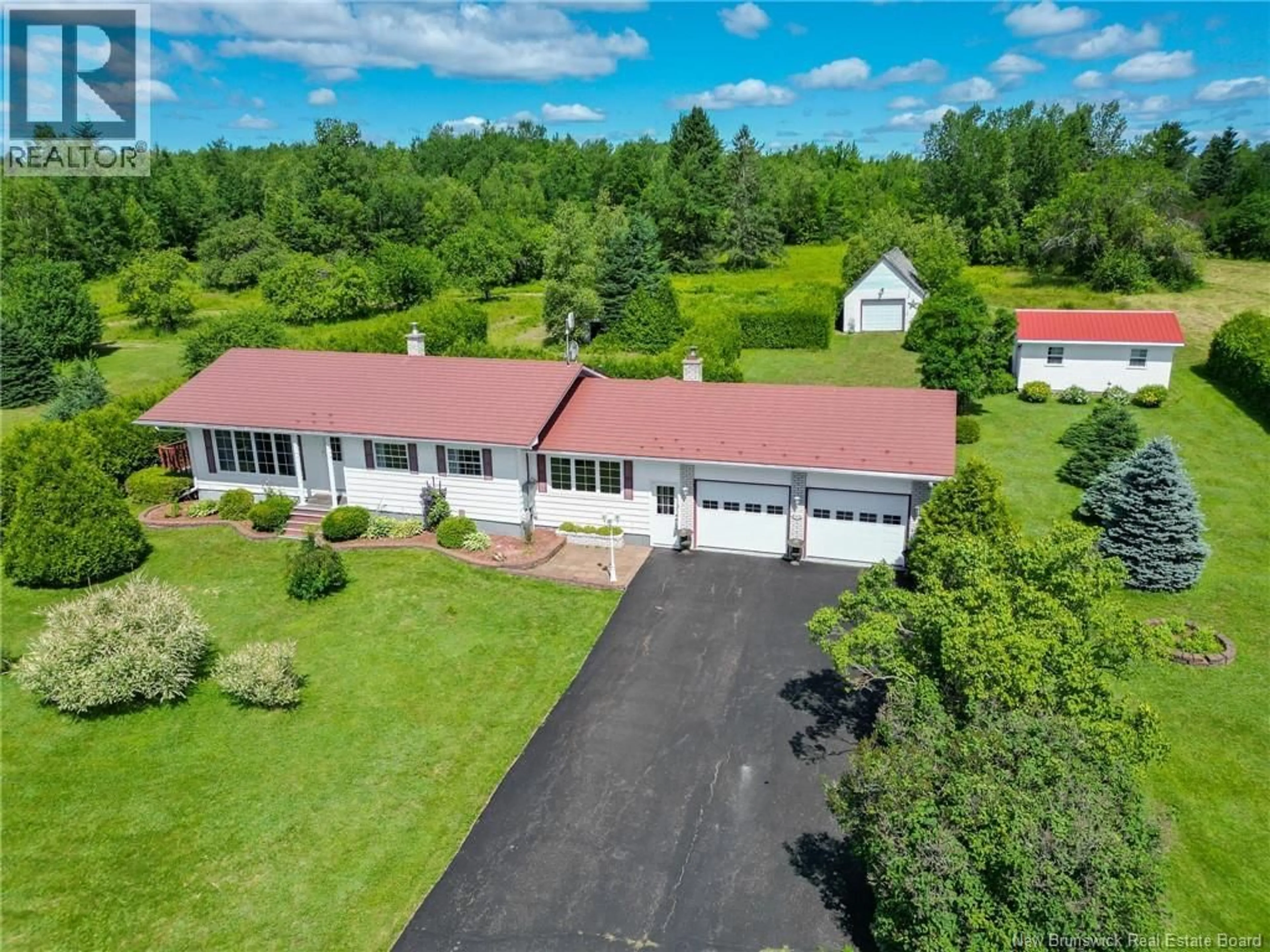 A pic from outside/outdoor area/front of a property/back of a property/a pic from drone, unknown for 6451 ROUTE 10, Upper Salmon Creek New Brunswick E4A1E4