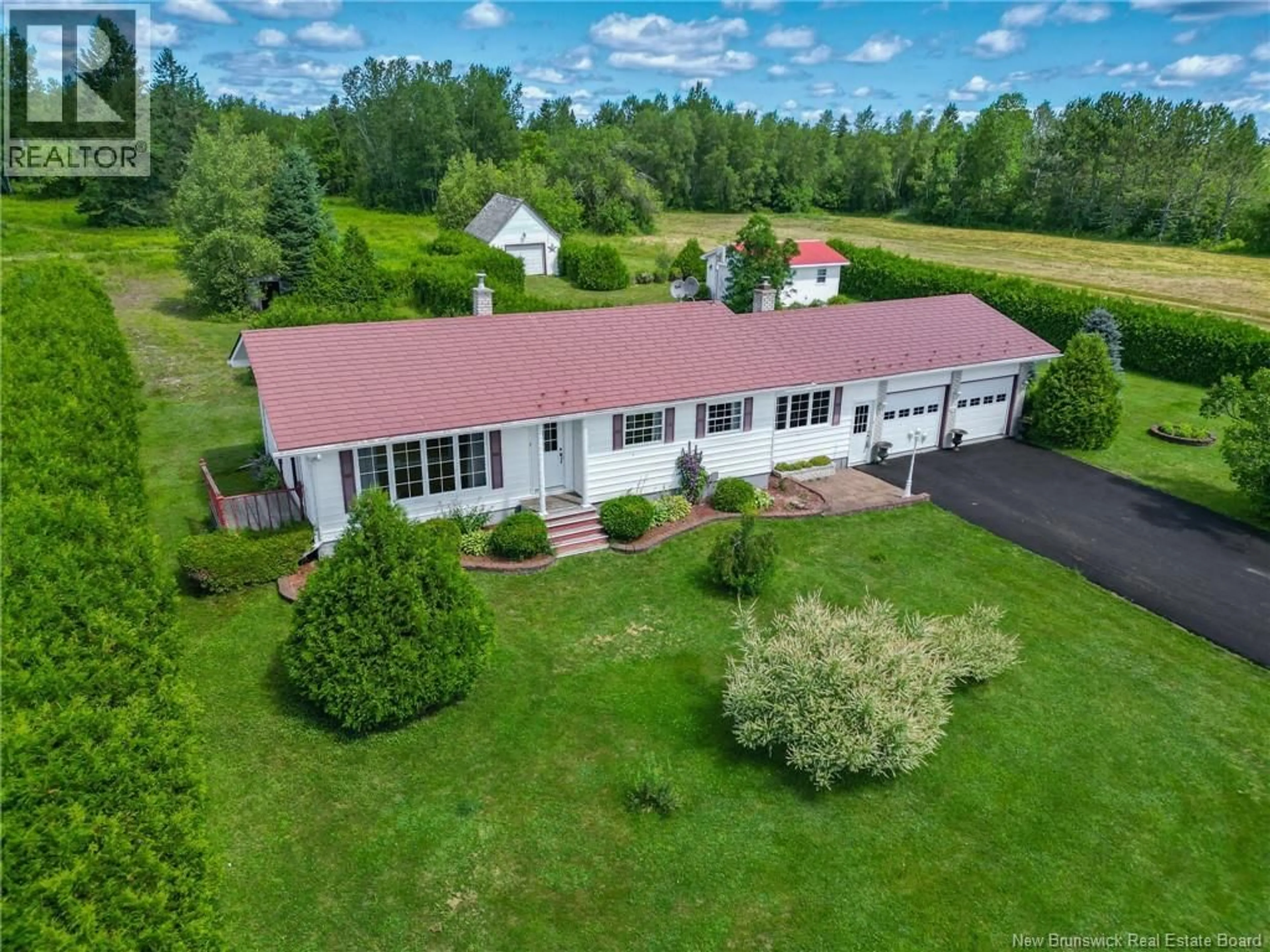 A pic from outside/outdoor area/front of a property/back of a property/a pic from drone, unknown for 6451 ROUTE 10, Upper Salmon Creek New Brunswick E4A1E4