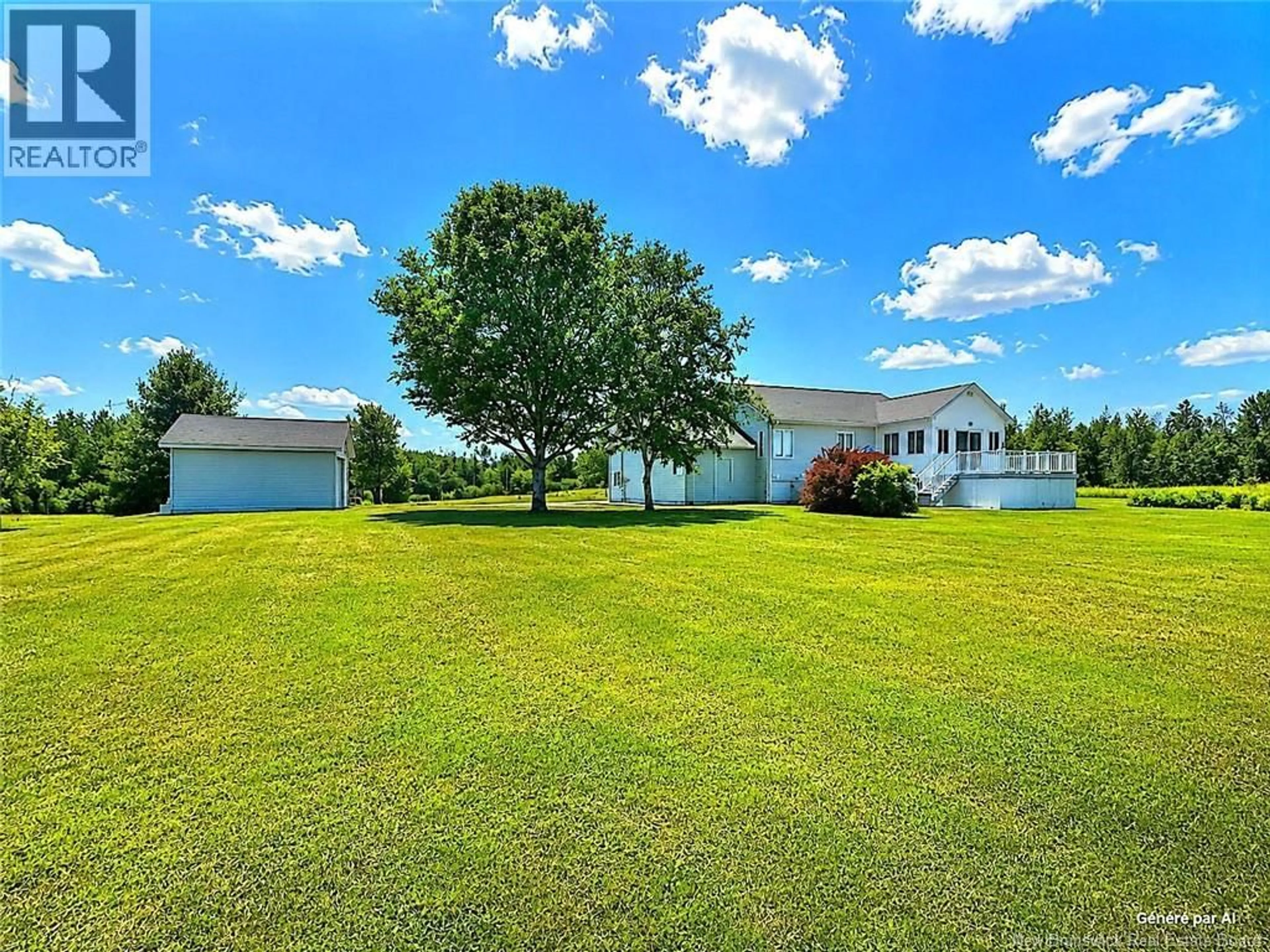 A pic from outside/outdoor area/front of a property/back of a property/a pic from drone, water/lake/river/ocean view for 587 H J COMEAU, Tracadie New Brunswick E1X1A5
