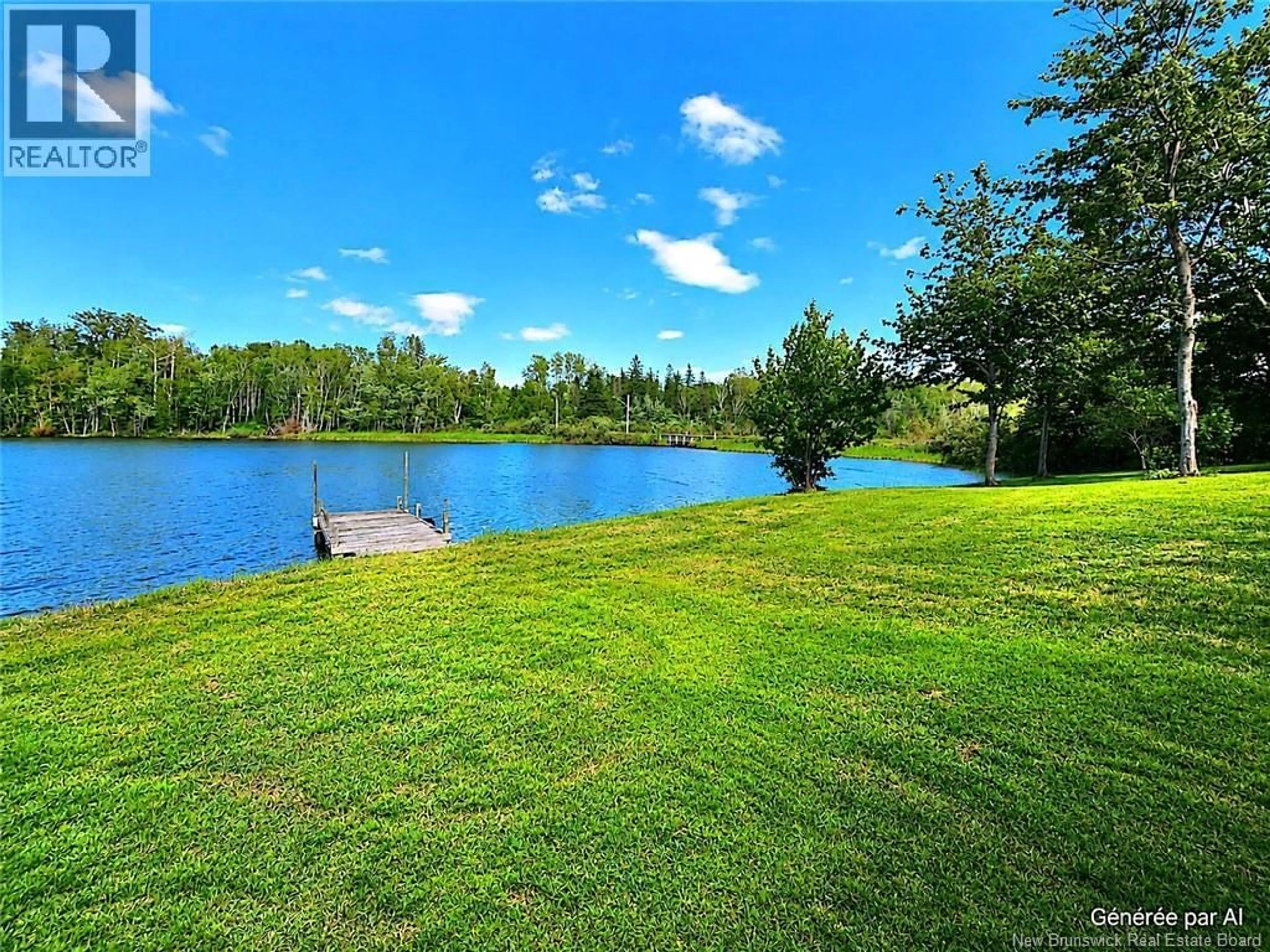 A pic from outside/outdoor area/front of a property/back of a property/a pic from drone, water/lake/river/ocean view for 1794 CH COWANS CREEK, Landry Office New Brunswick E8S2E9