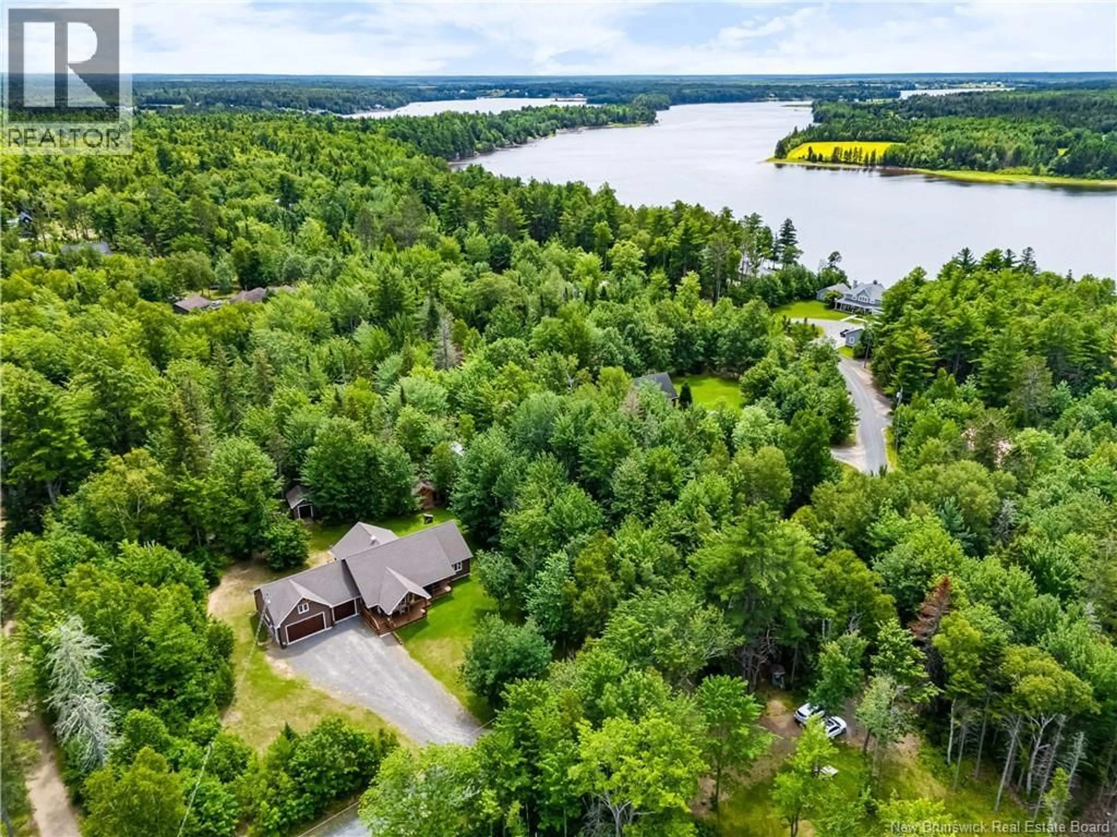 A pic from outside/outdoor area/front of a property/back of a property/a pic from drone, water/lake/river/ocean view for 188 WRIGHTS POINT, Mundleville New Brunswick E4W2R3